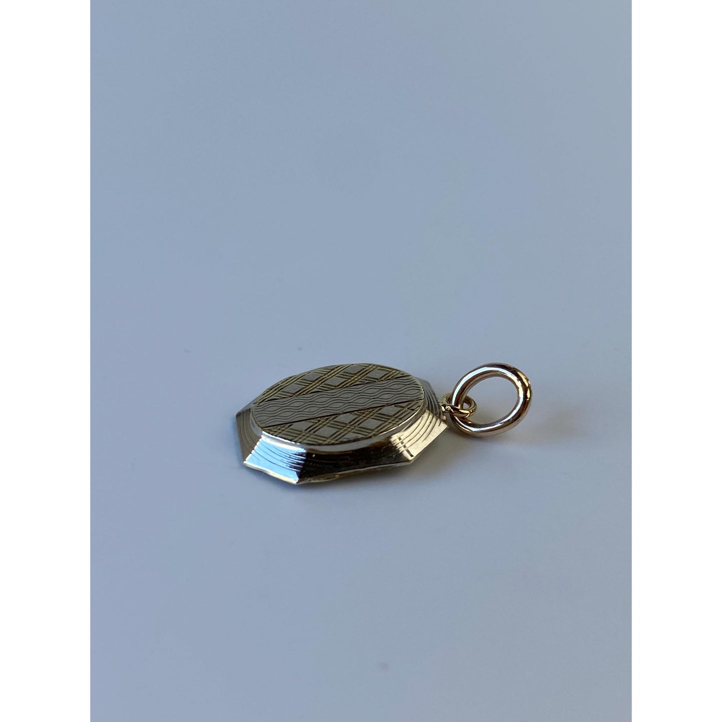 Vintage Solid 14k Yellow Gold Cufflink Conversion Charm