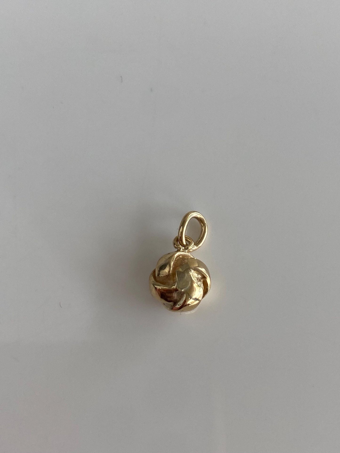 Vintage Solid 12k Yellow Gold Knot Charm
