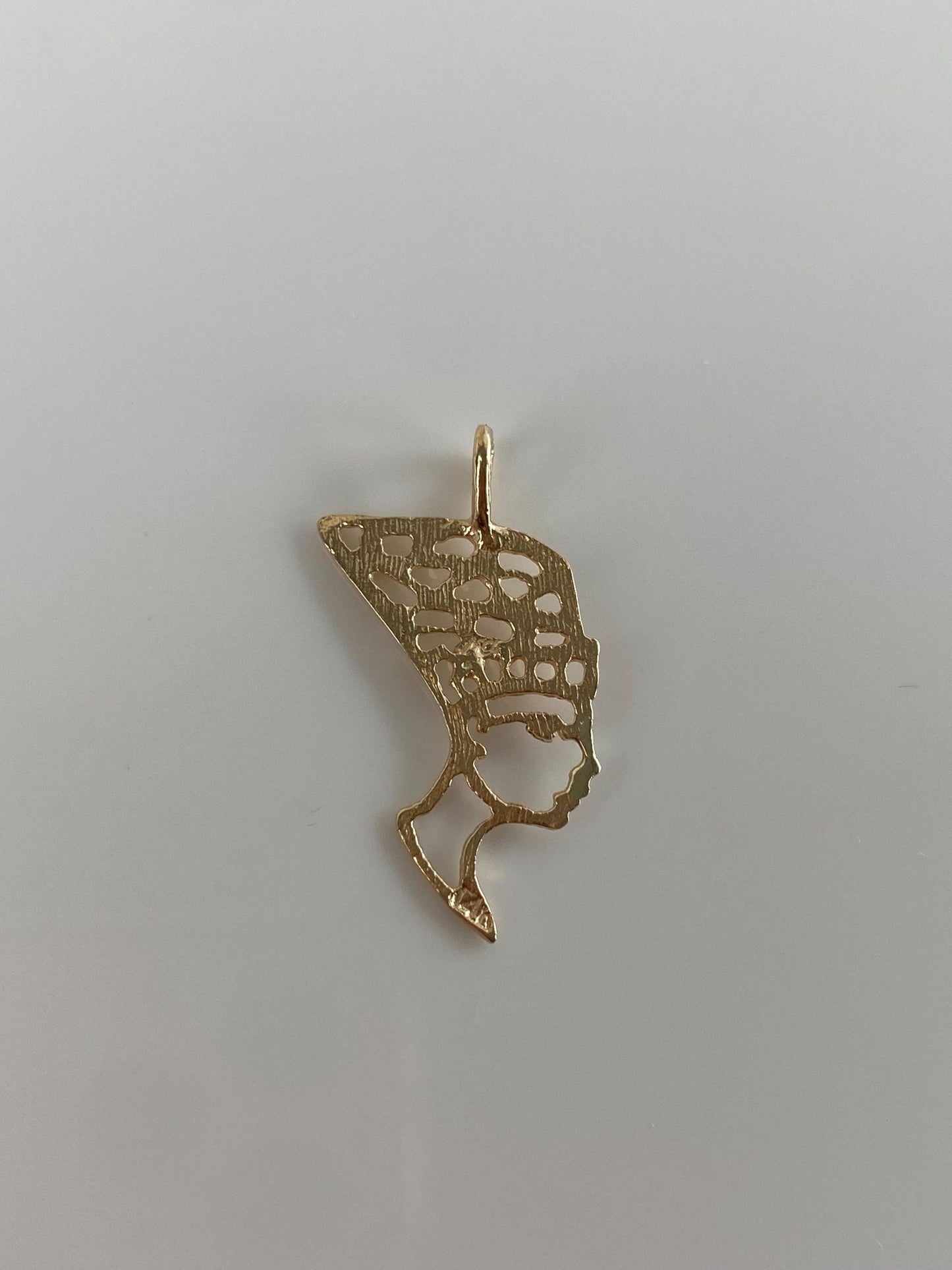 Vintage Solid 14k Yellow Gold Nefertiti Charm