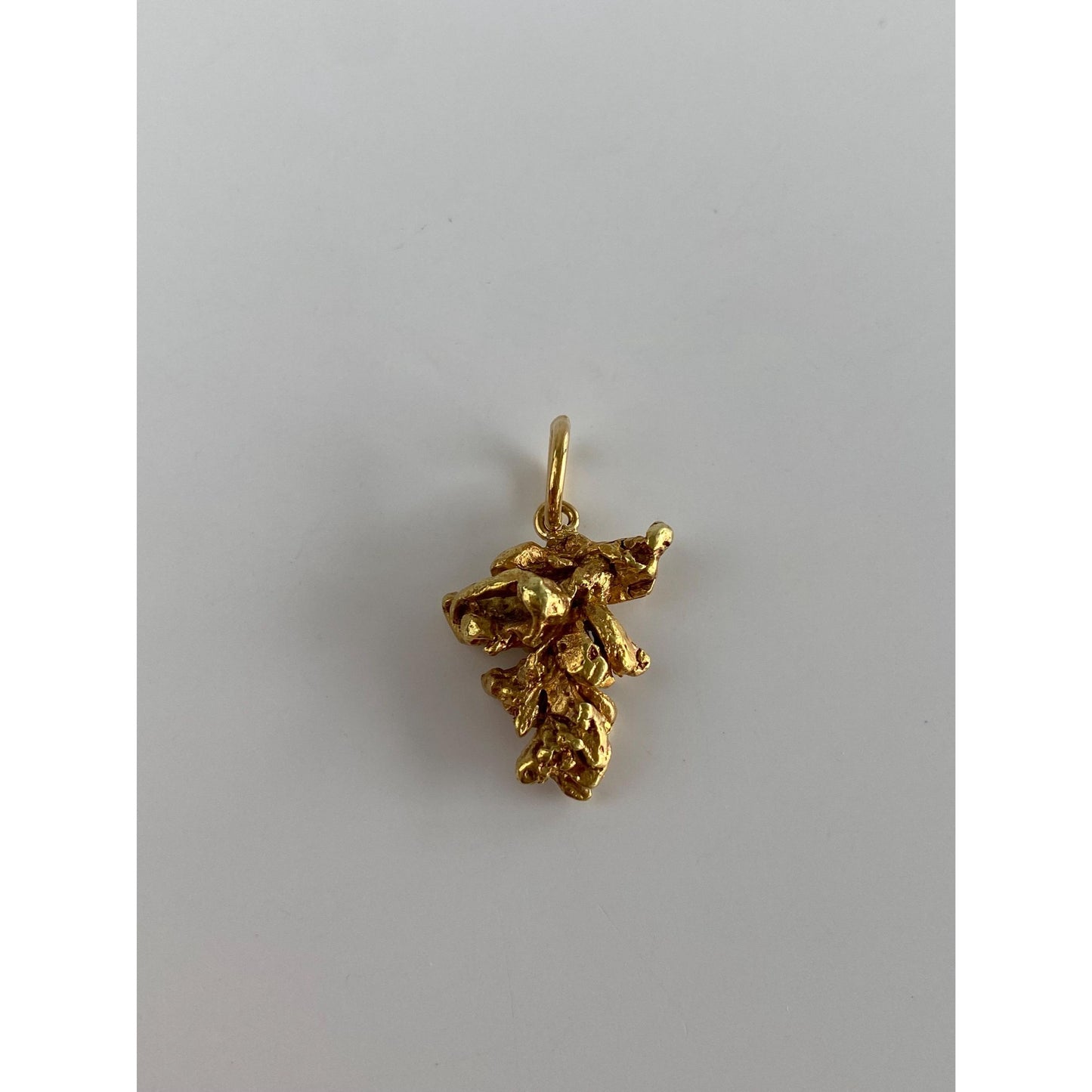 Vintage Solid 21k Yellow Gold Nugget Charm