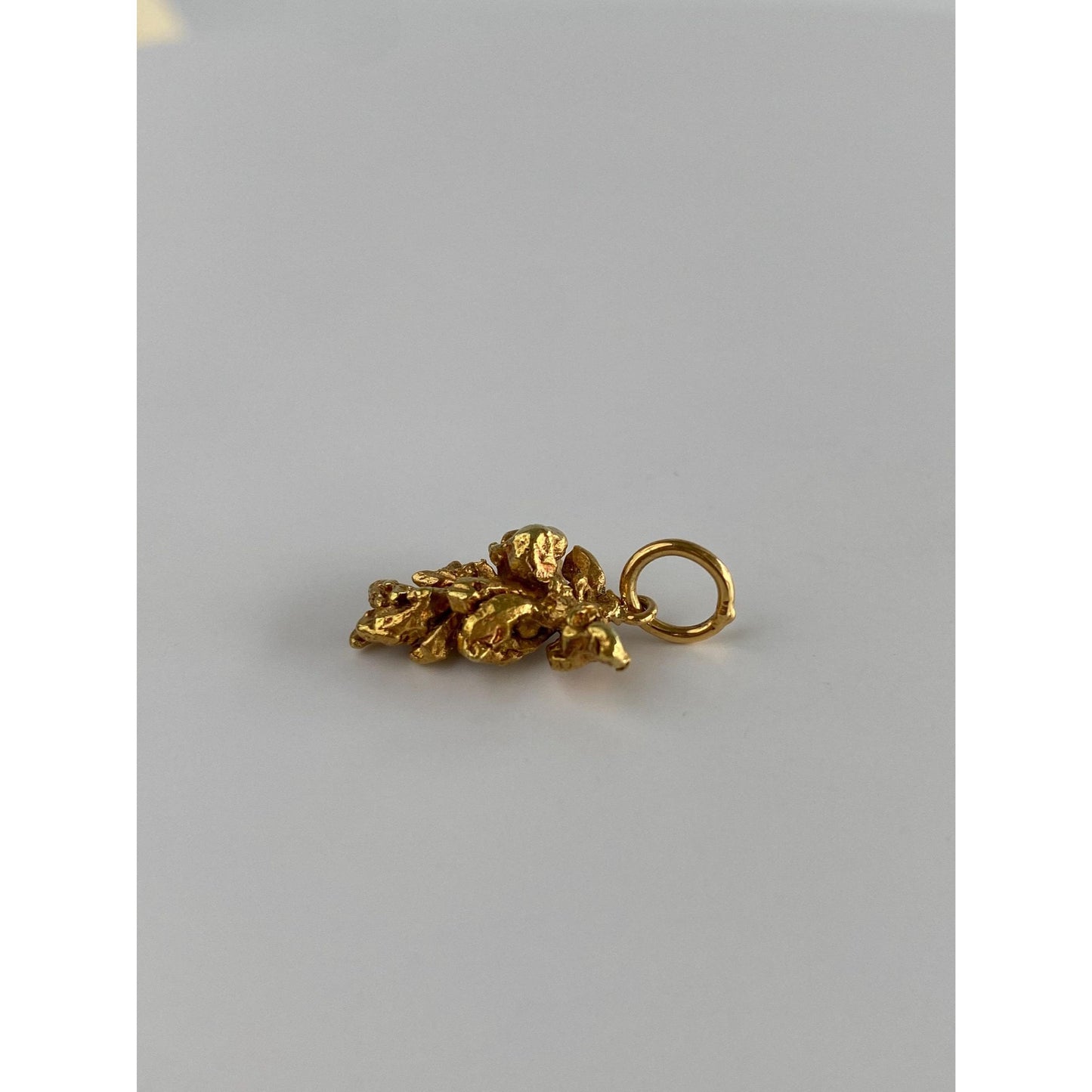 Vintage Solid 21k Yellow Gold Nugget Charm