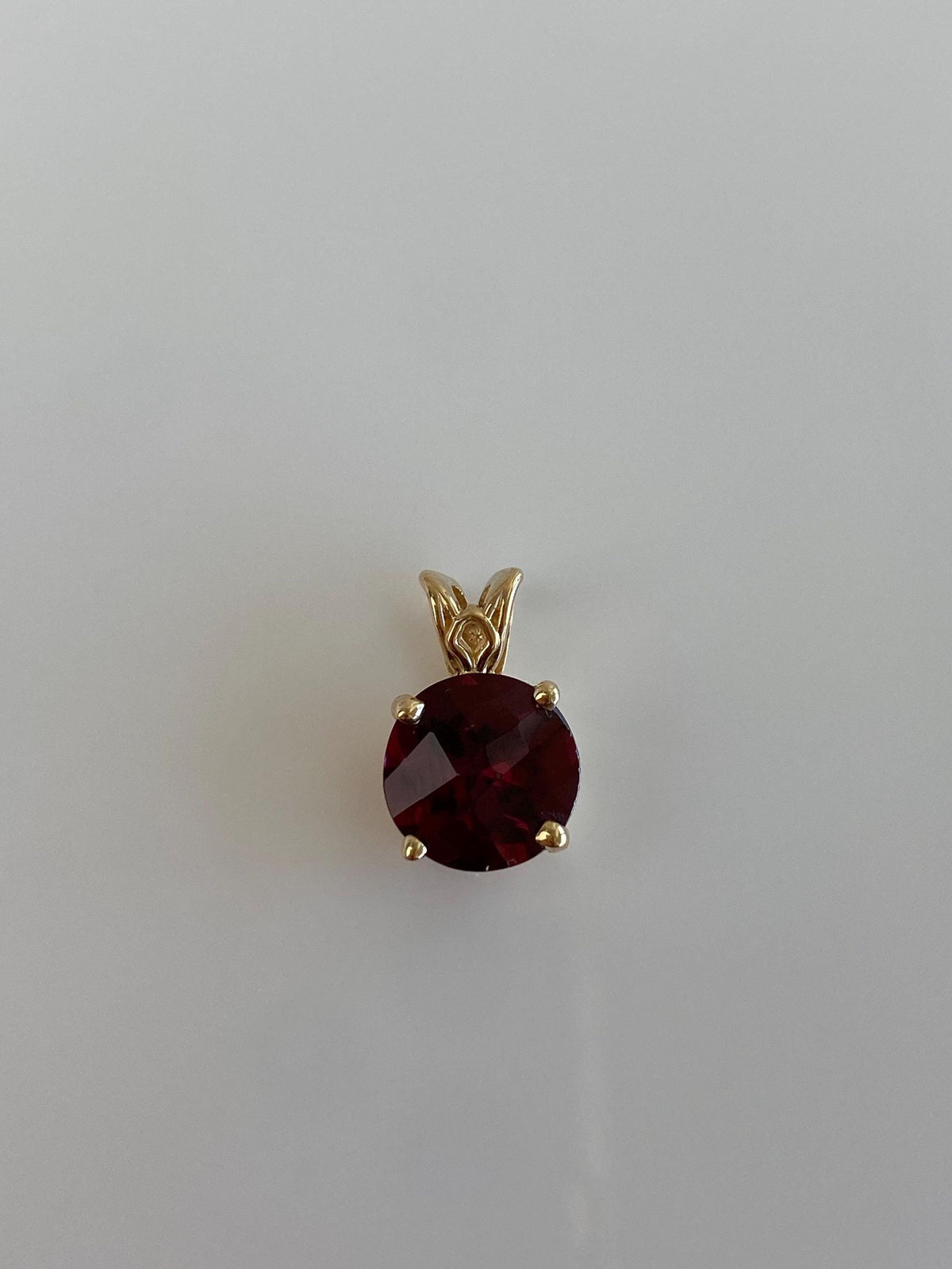 Vintage Solid 14k Yellow Gold Rose Cut Pink Tourmaline Charm