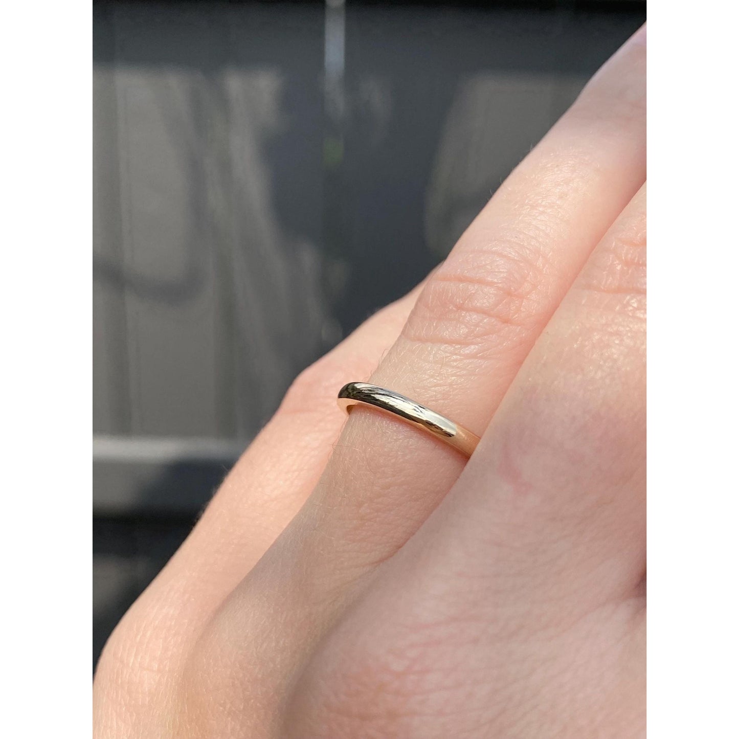 Vintage Solid 14k Yellow Gold Ring Band - Size 6.25