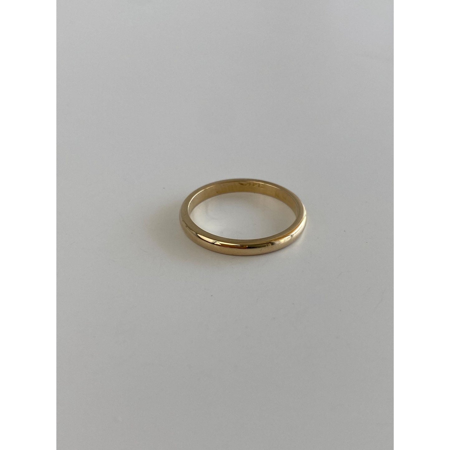 Vintage Solid 14k Yellow Gold Ring Band - Size 6.25
