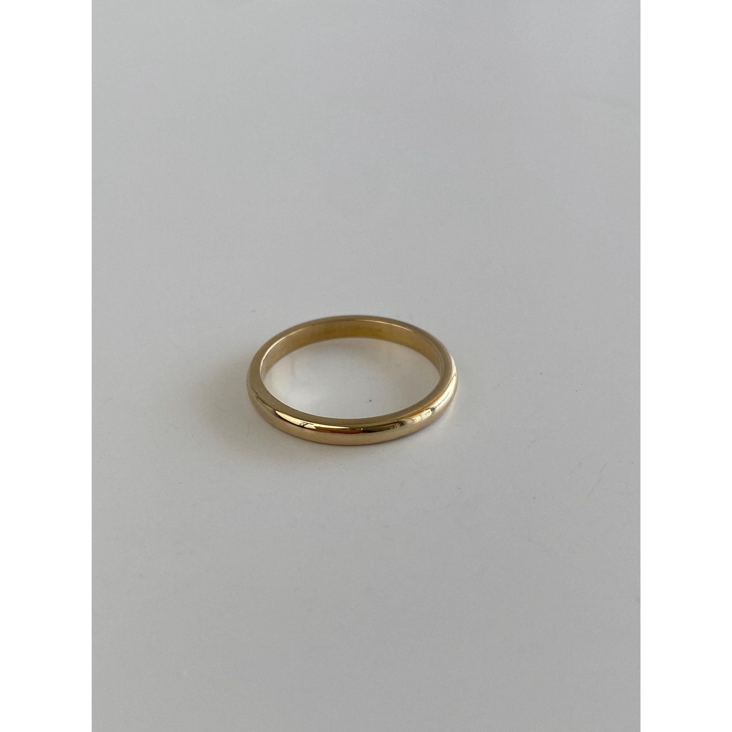 Vintage Solid 14k Yellow Gold Ring Band - Size 6.25