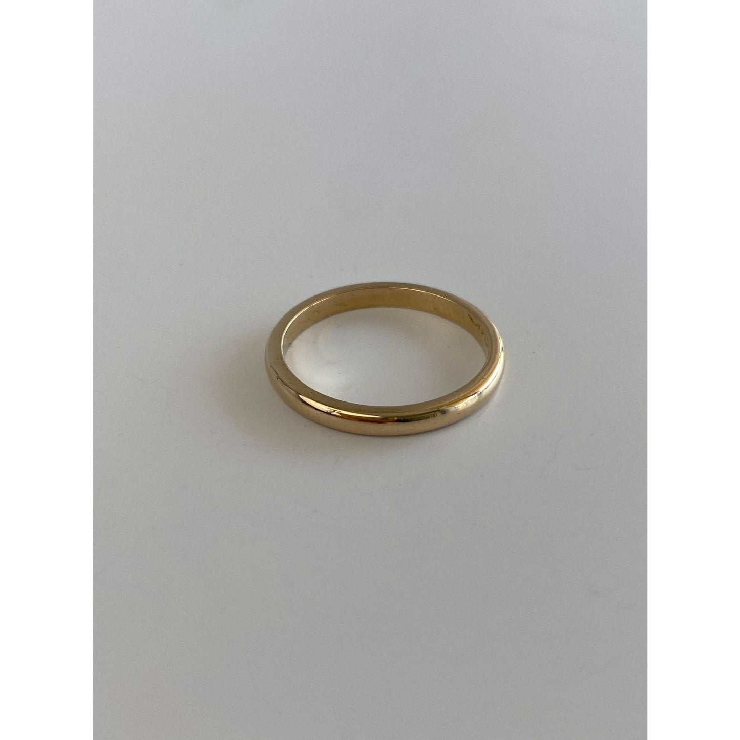 Vintage Solid 14k Yellow Gold Ring Band - Size 6.25