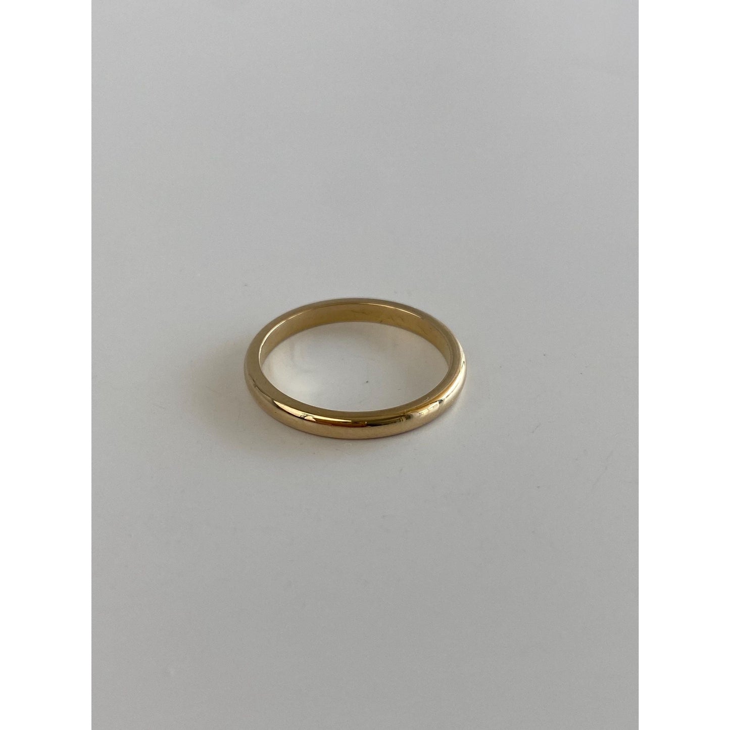 Vintage Solid 14k Yellow Gold Ring Band - Size 6.25
