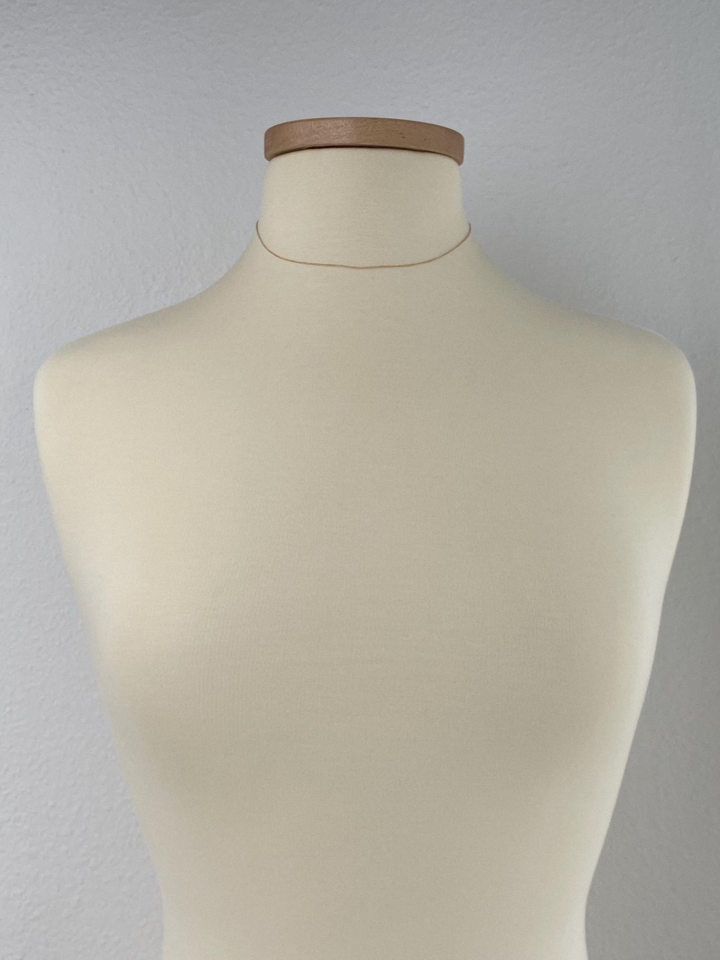 Vintage Solid 14k Yellow Gold Dainty Elongated Curb Chain Necklace - 15 inches