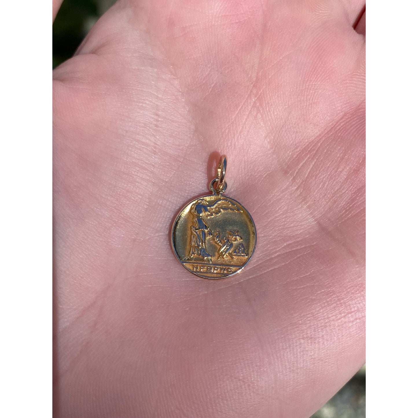 Vintage Solid 14k Yellow Gold NFBPWC Business & Professional Womens Club Charm