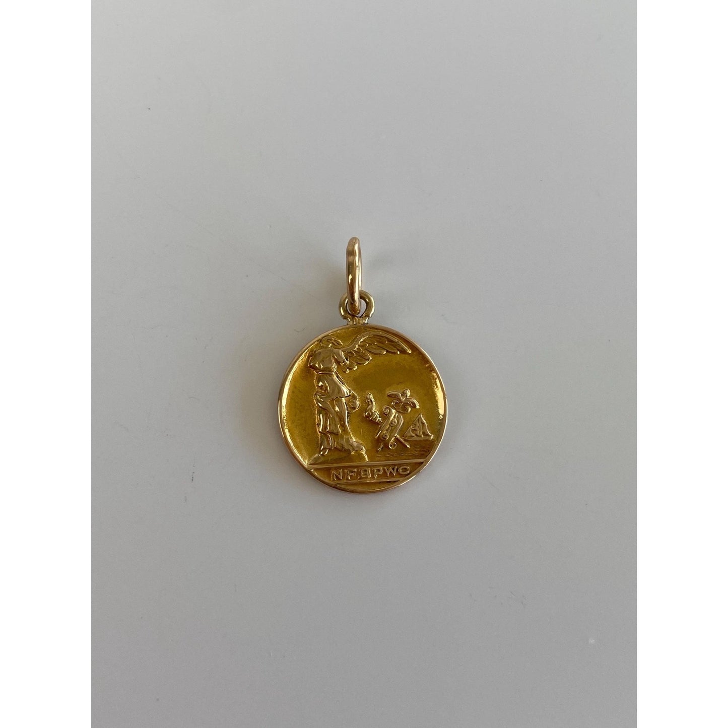 Vintage Solid 14k Yellow Gold NFBPWC Business & Professional Womens Club Charm