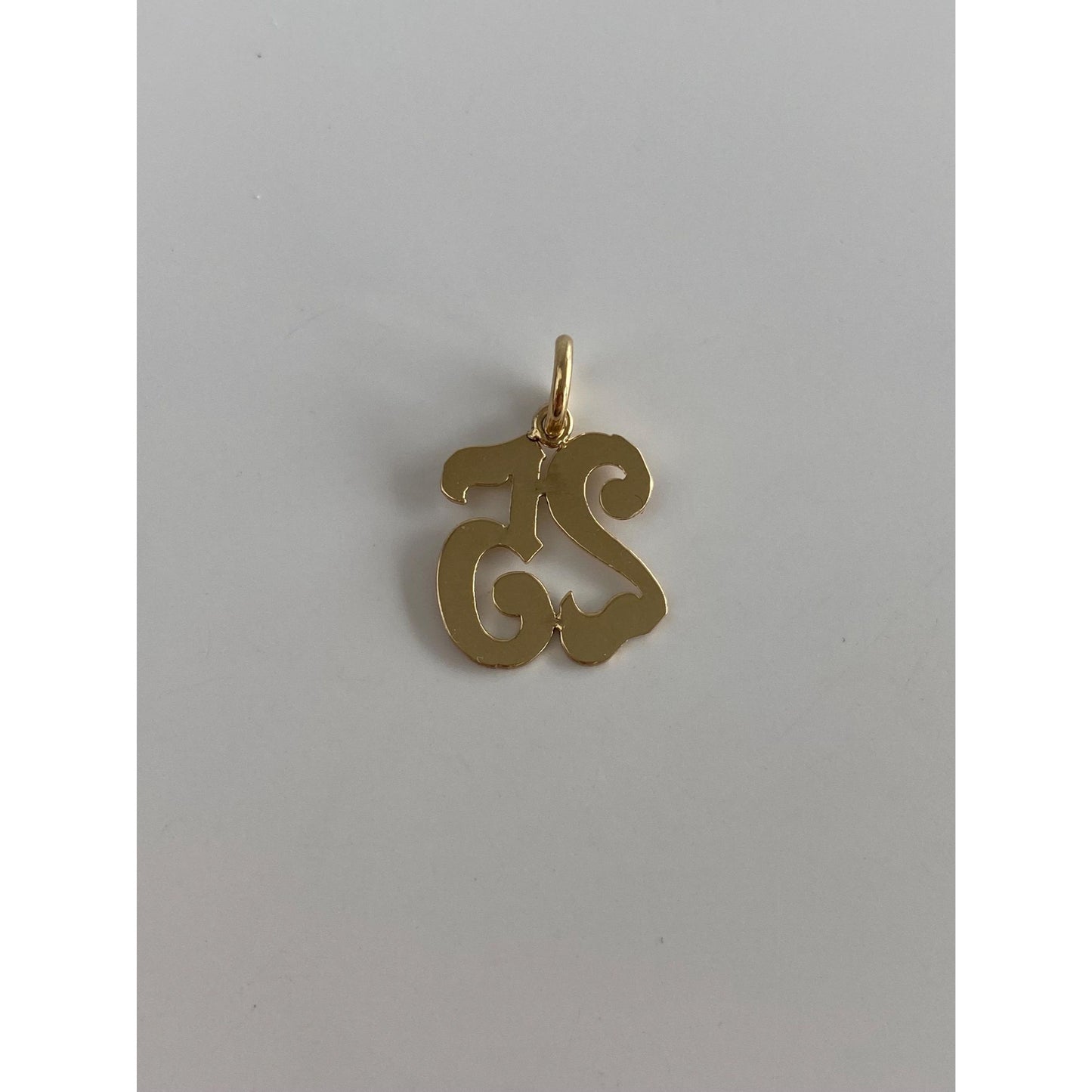 Vintage Solid 14k Yellow Gold Number '25' Charm