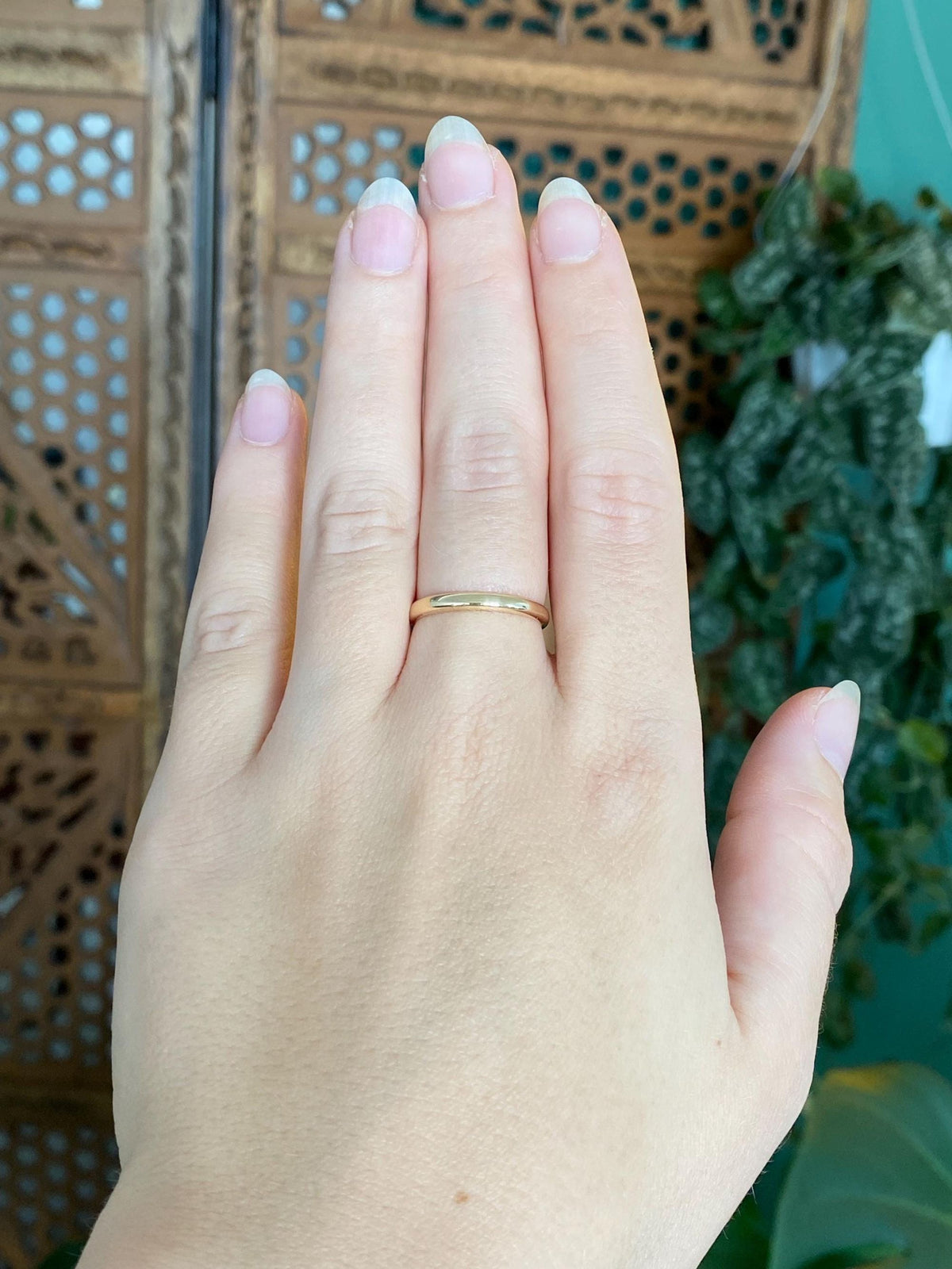 Vintage Solid 14k Yellow Gold Ring Band - Size 7