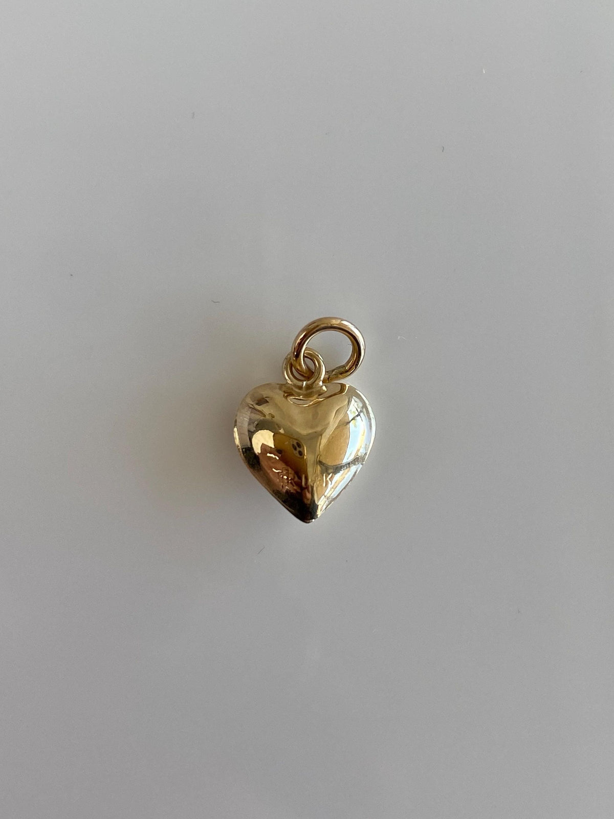 Vintage 14k Yellow Gold Puffy Heart Charm