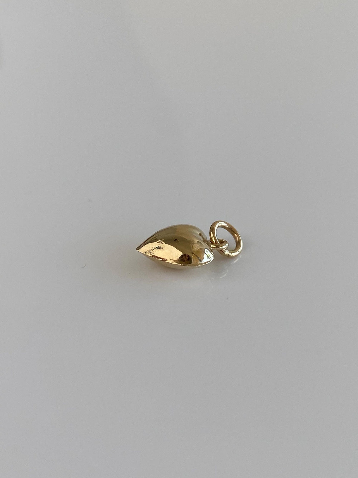 Vintage 14k Yellow Gold Puffy Heart Charm