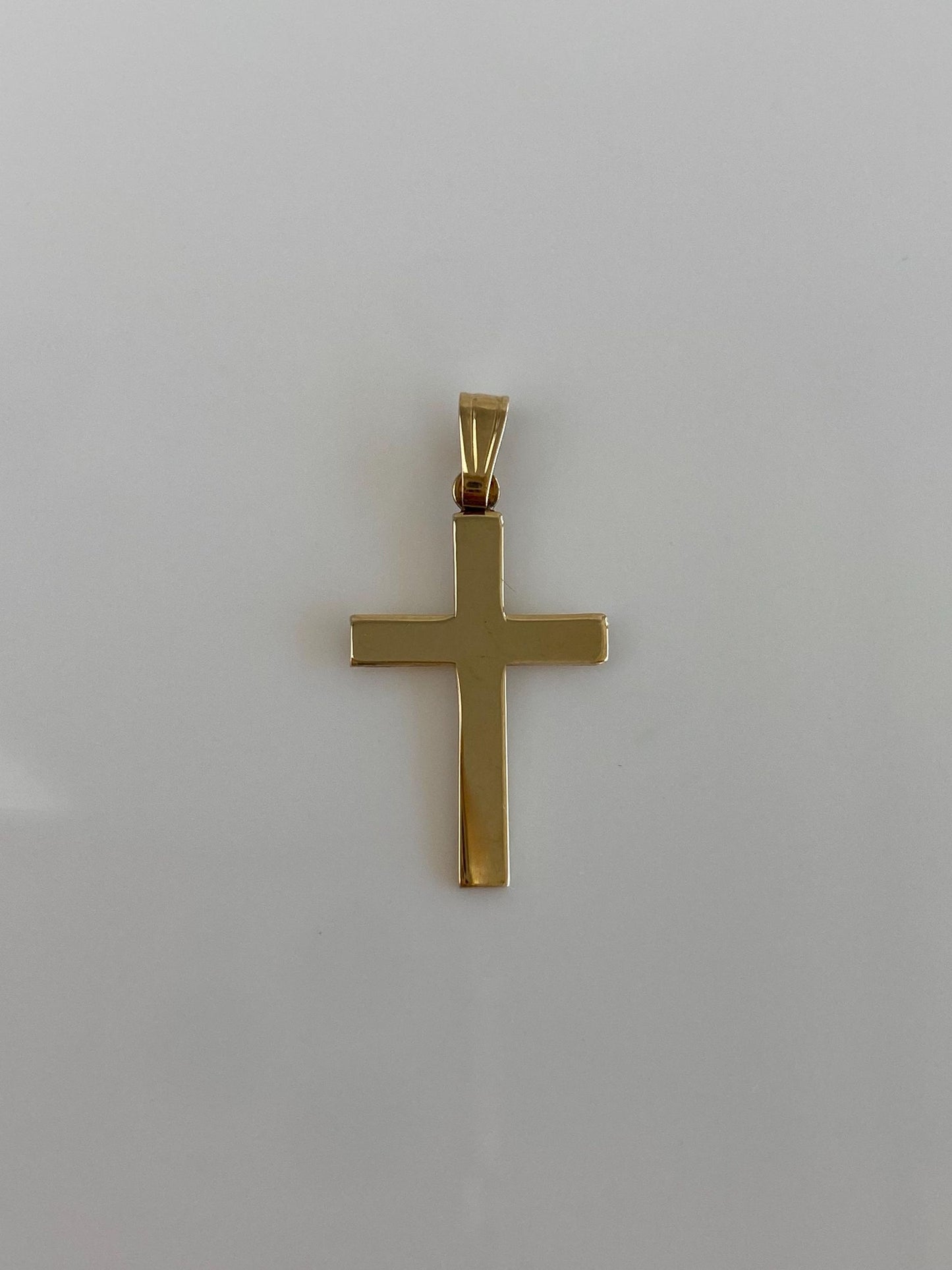 Vintage Solid 10k Yellow Gold Cross Charm
