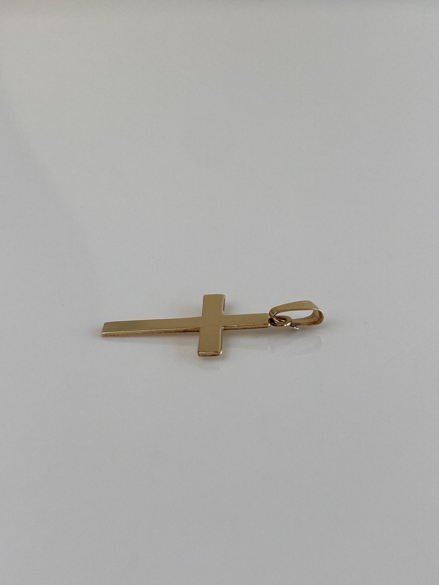 Vintage Solid 10k Yellow Gold Cross Charm