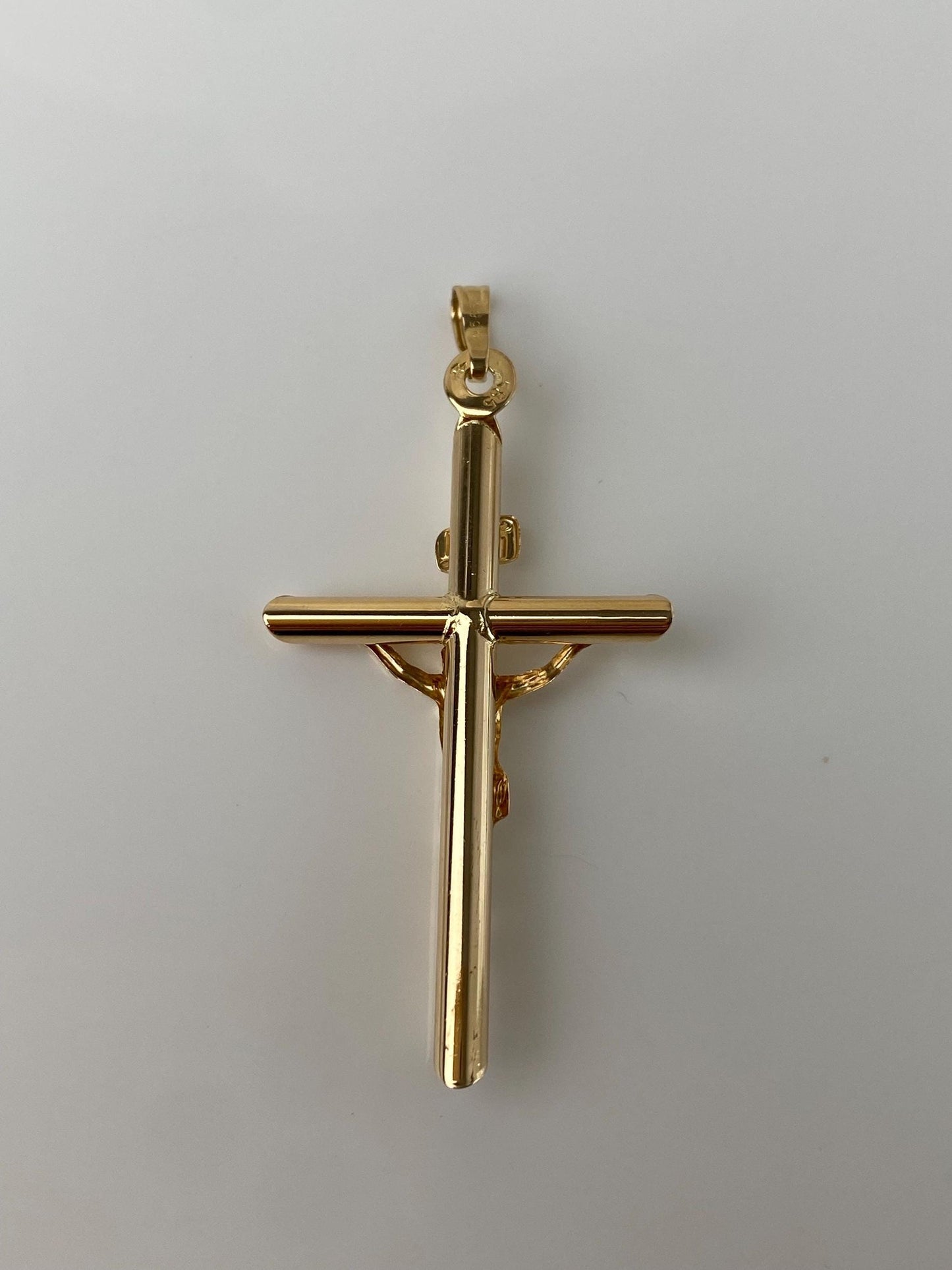 Vintage 14k Yellow Gold Crucifix Cross Charm