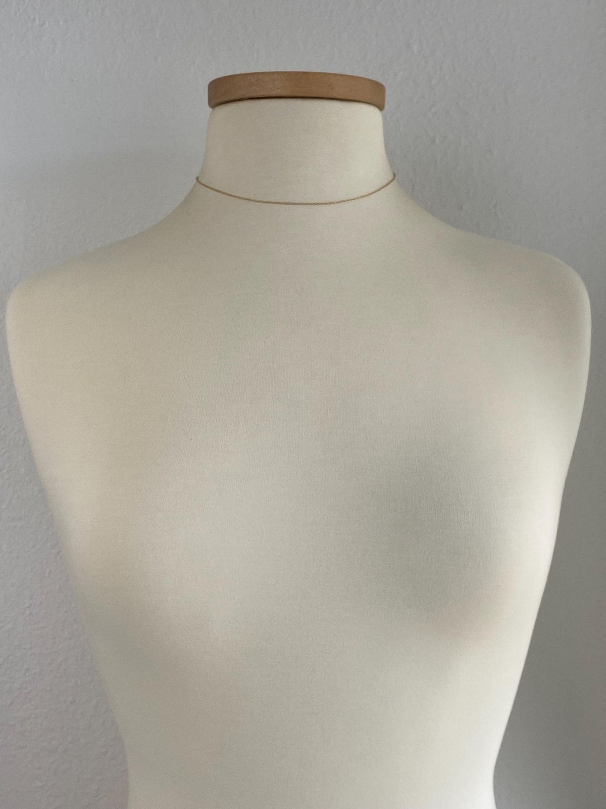 Vintage Solid 10k Yellow Gold Dainty Rolo Chain Necklace - 15.25 inches