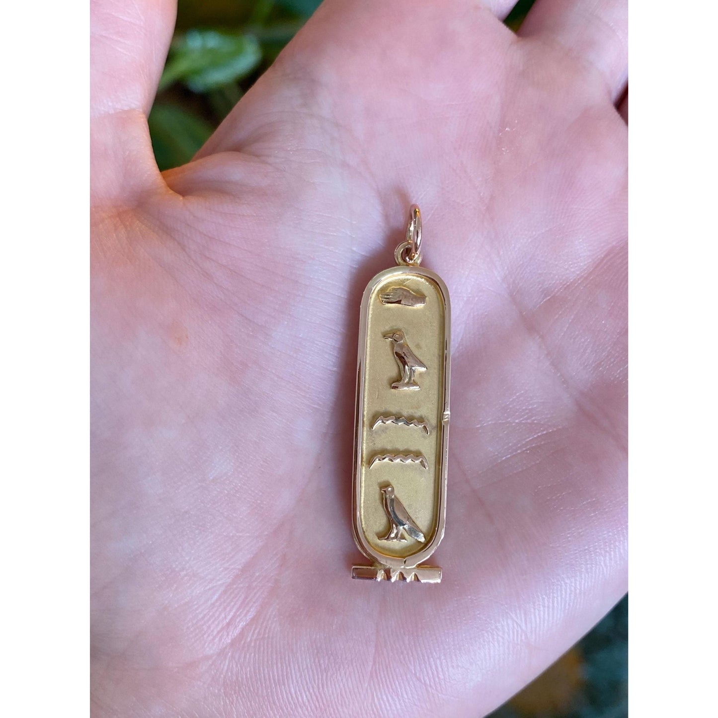 Vintage Solid 14k Rosey Gold Egyptian Charm