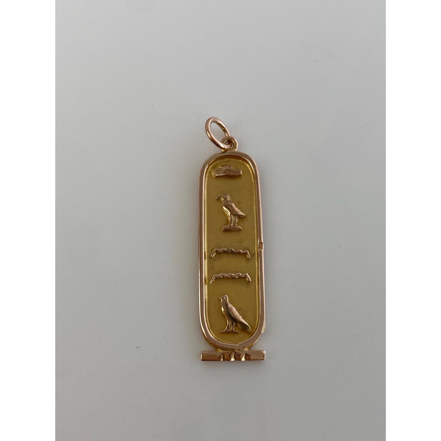 Vintage Solid 14k Rosey Gold Egyptian Charm