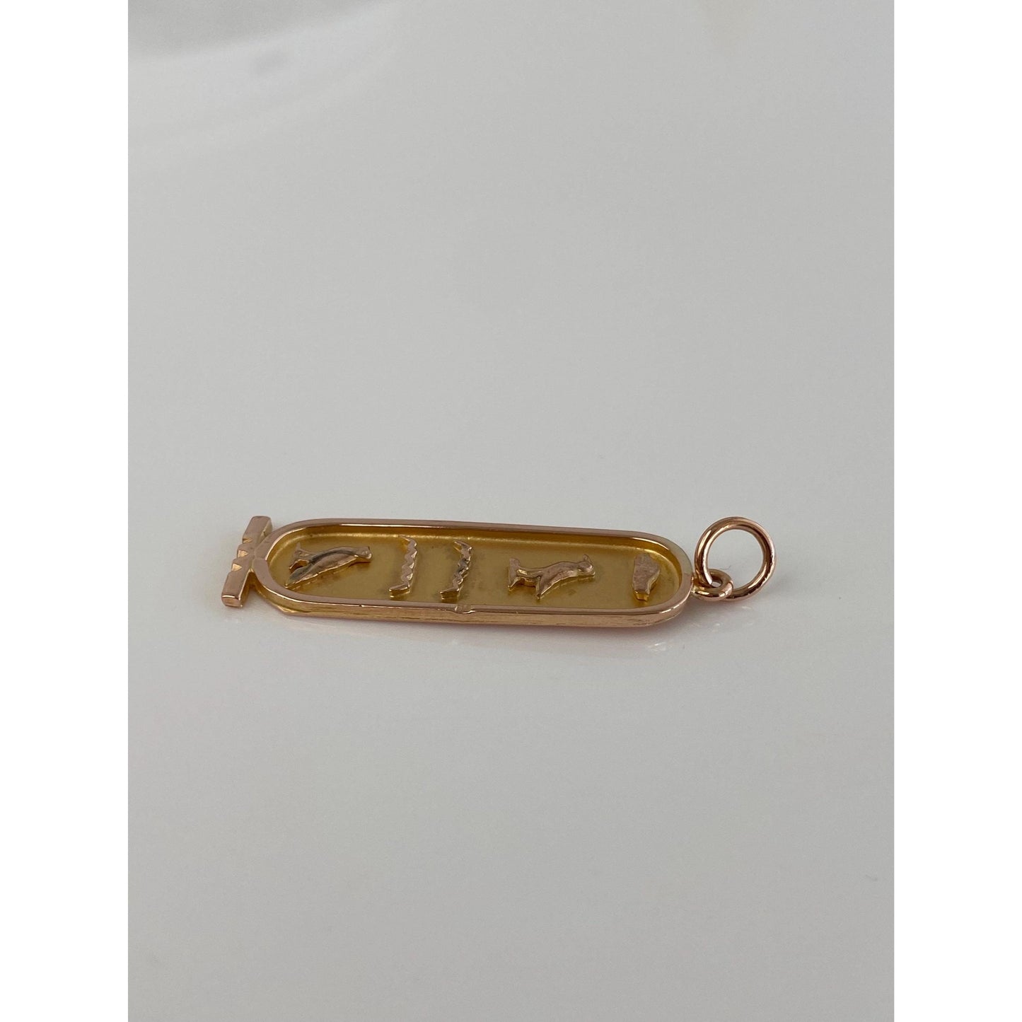 Vintage Solid 14k Rosey Gold Egyptian Charm