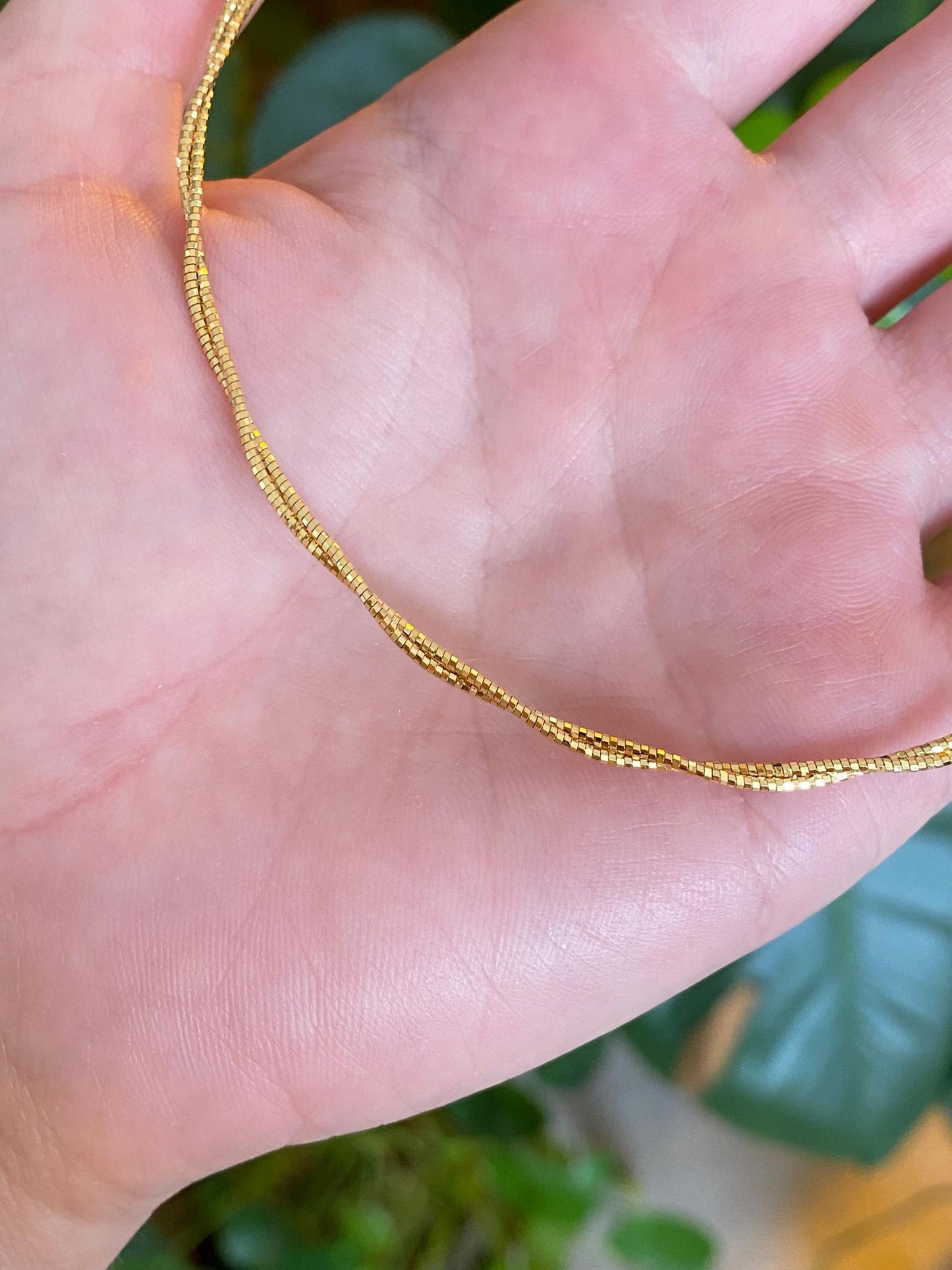 Vintage 14k Yellow Gold Twisted Woven Collar Necklace - 17.5 inches