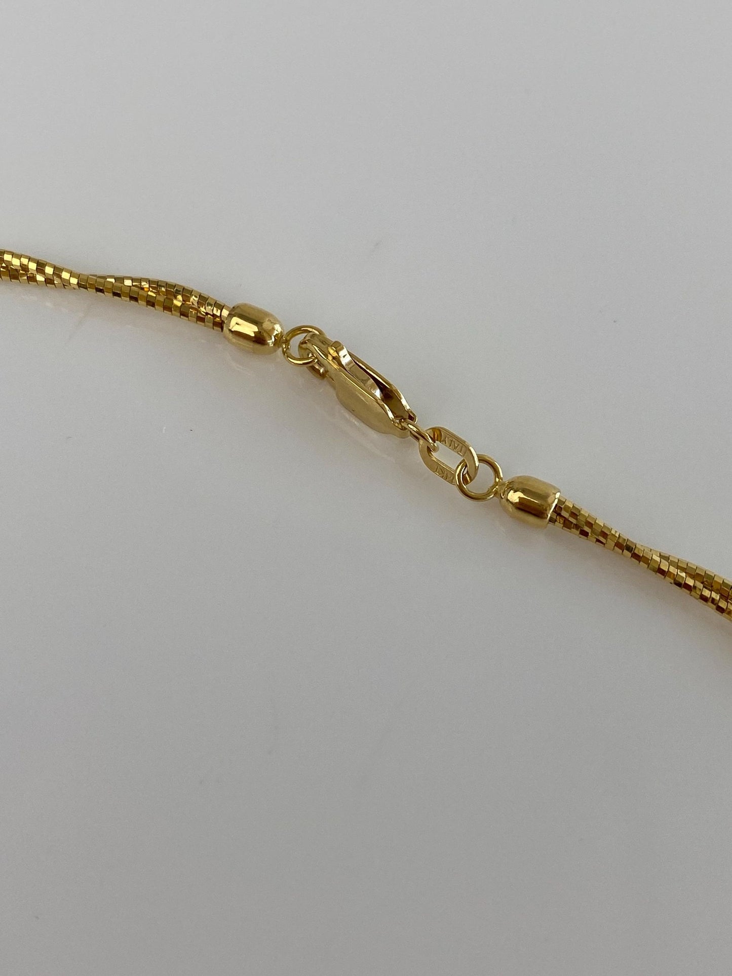 Vintage 14k Yellow Gold Twisted Woven Collar Necklace - 17.5 inches