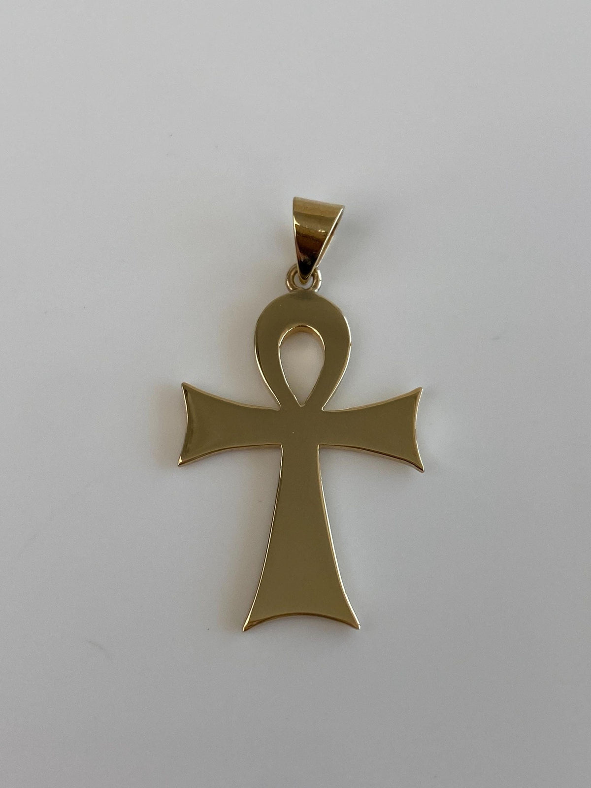 Vintage Solid 10k Yellow Gold Ankh Charm