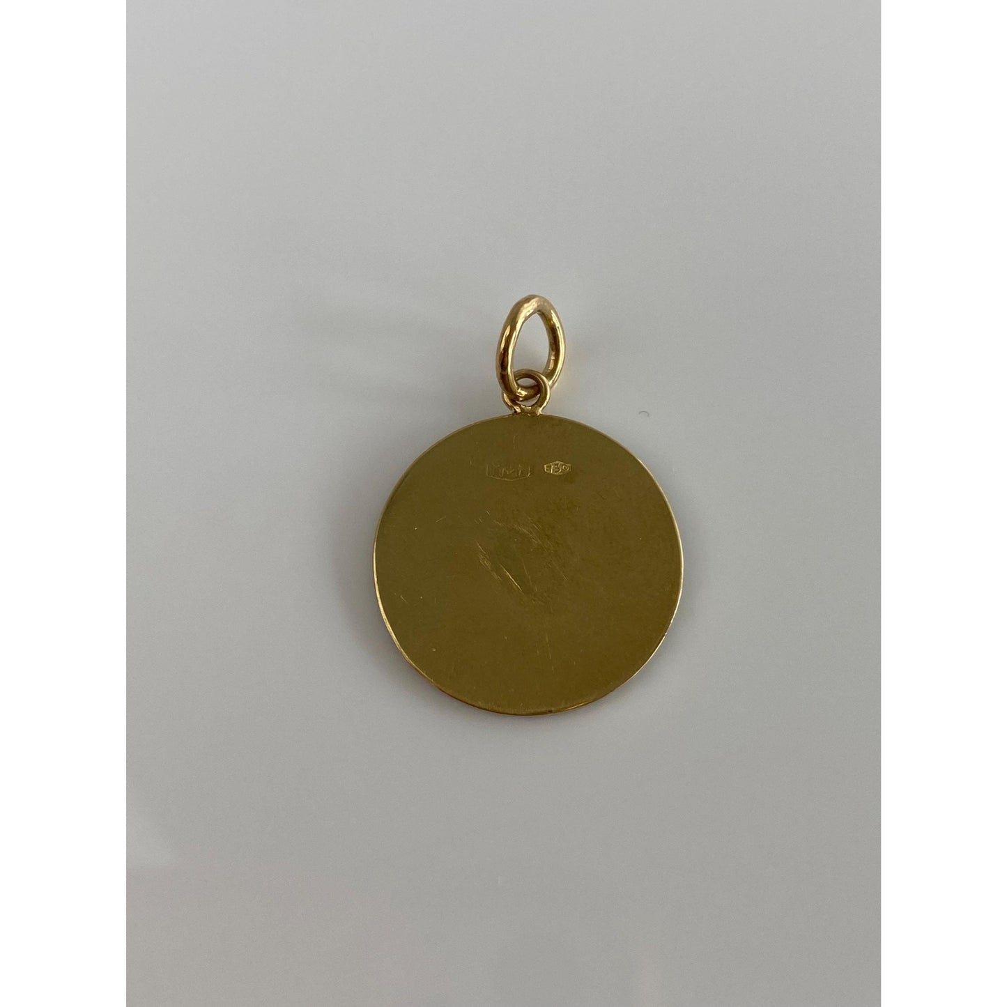 Vintage Solid 18k White & Yellow Gold Cufflink Conversion Charm