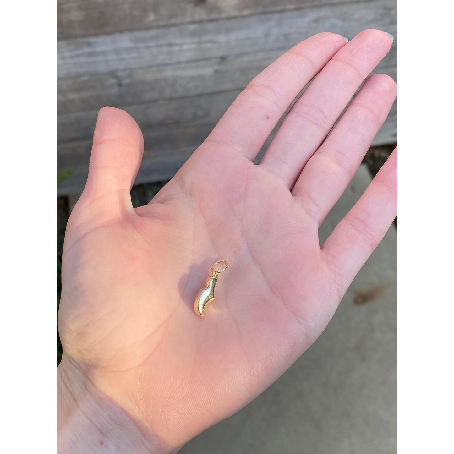 Vintage Solid 14k Yellow Gold Danish Shoe Charm