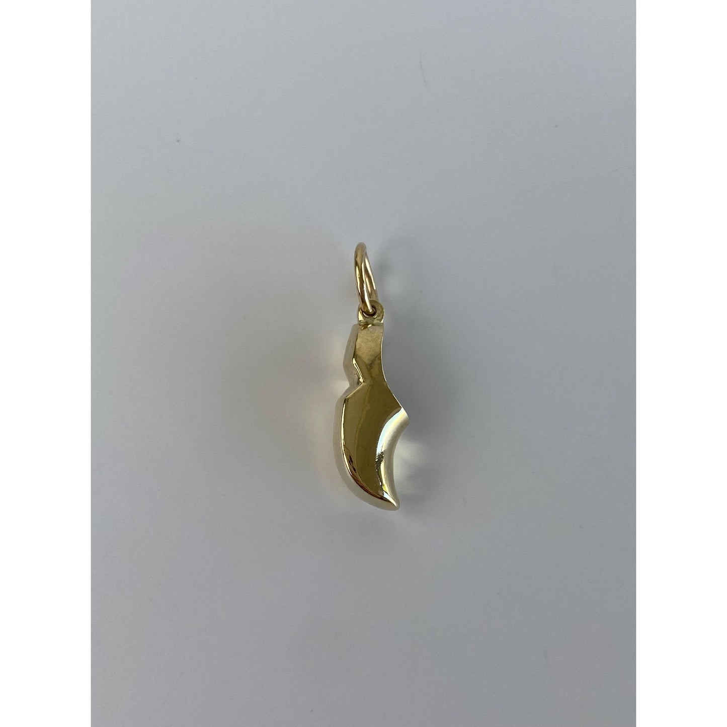 Vintage Solid 14k Yellow Gold Danish Shoe Charm