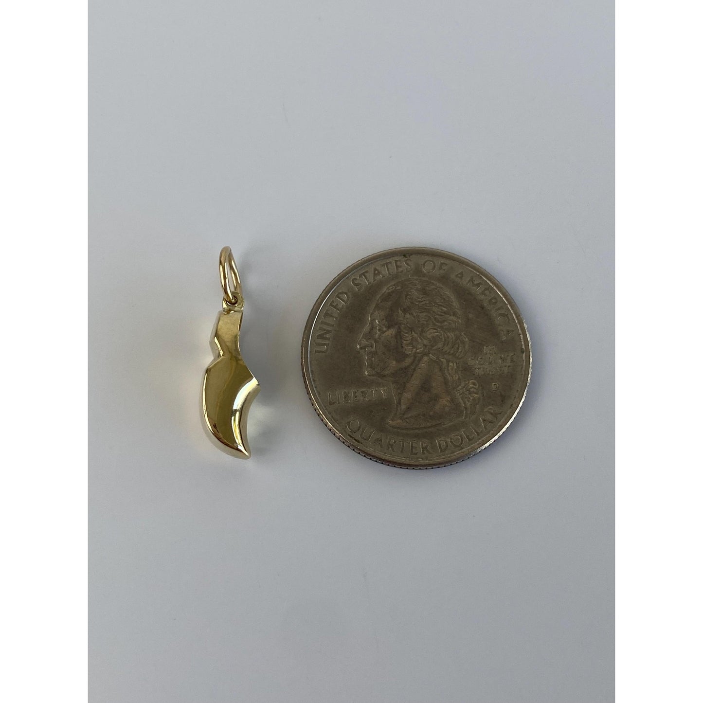 Vintage Solid 14k Yellow Gold Danish Shoe Charm