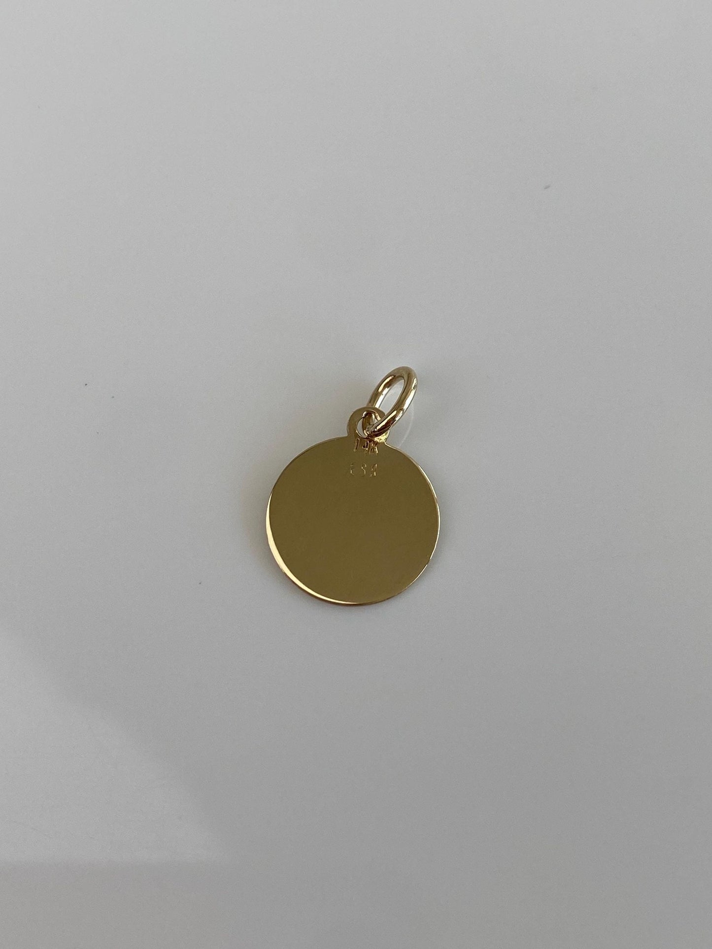 Solid 14k Yellow Gold Monogram Charm