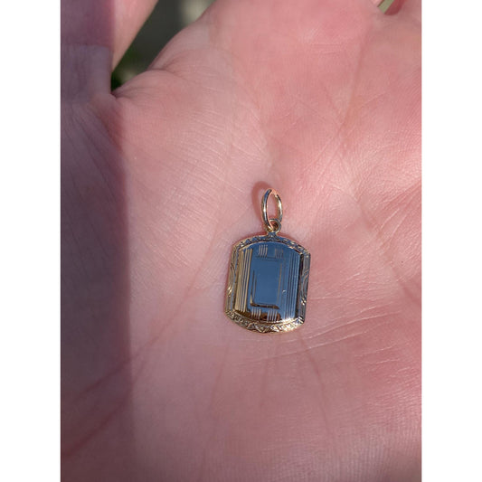 Vintage Solid 9k Yellow Gold Cufflink Conversion Charm