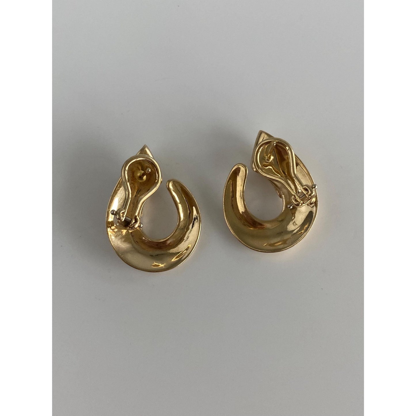 Vintage Solid 14k Yellow Gold Diamond Drop Earrings