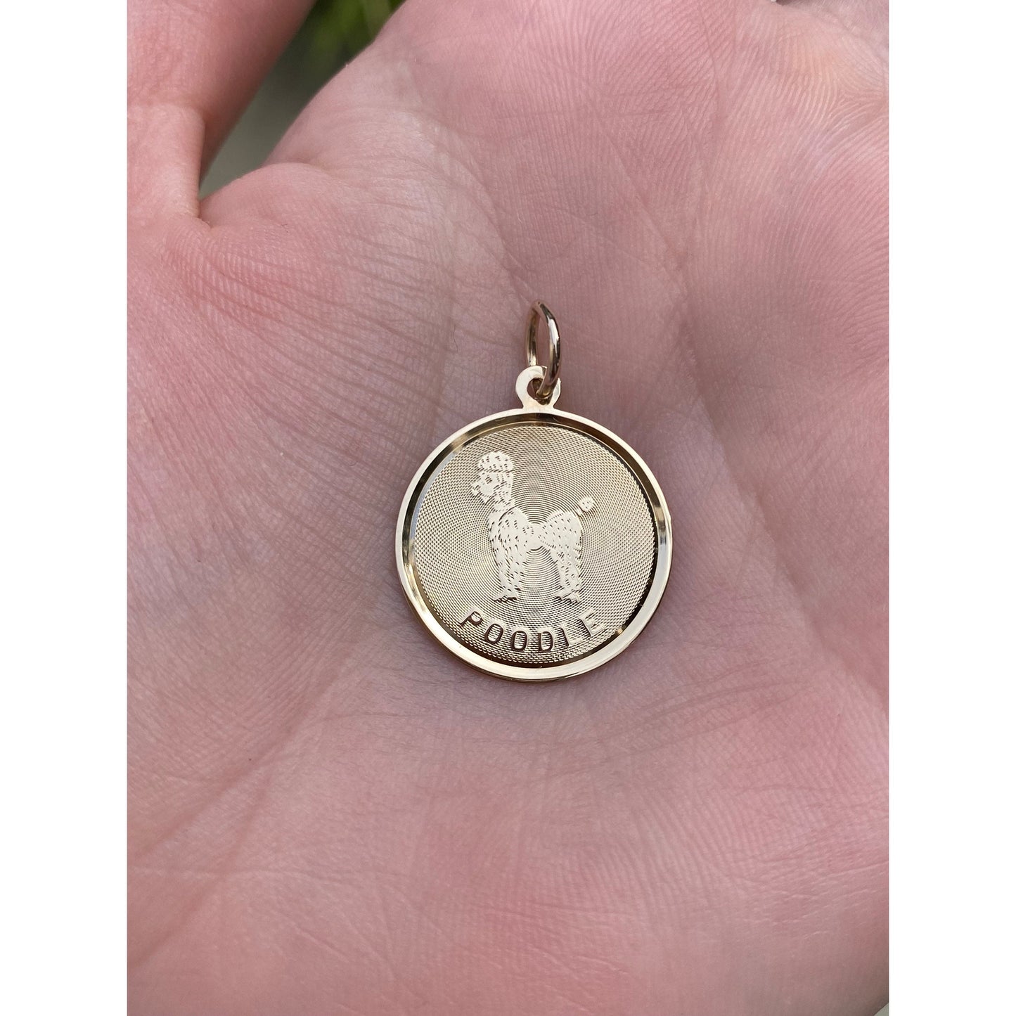 Vintage Solid 14k Yellow Gold 'Poodle' Charm