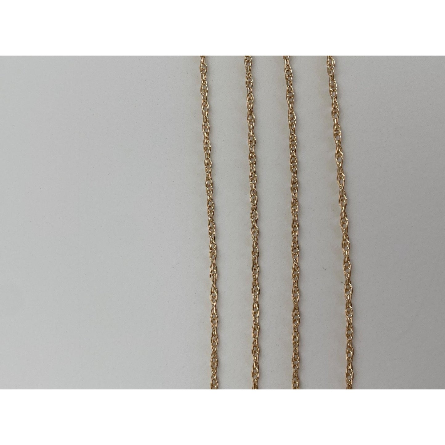 Vintage Solid 14k Yellow Gold Chain Necklace - 18 inches