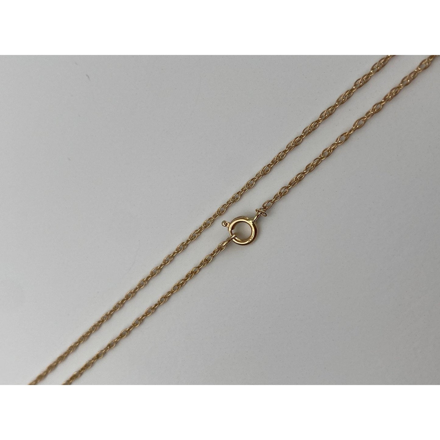 Vintage Solid 14k Yellow Gold Chain Necklace - 18 inches