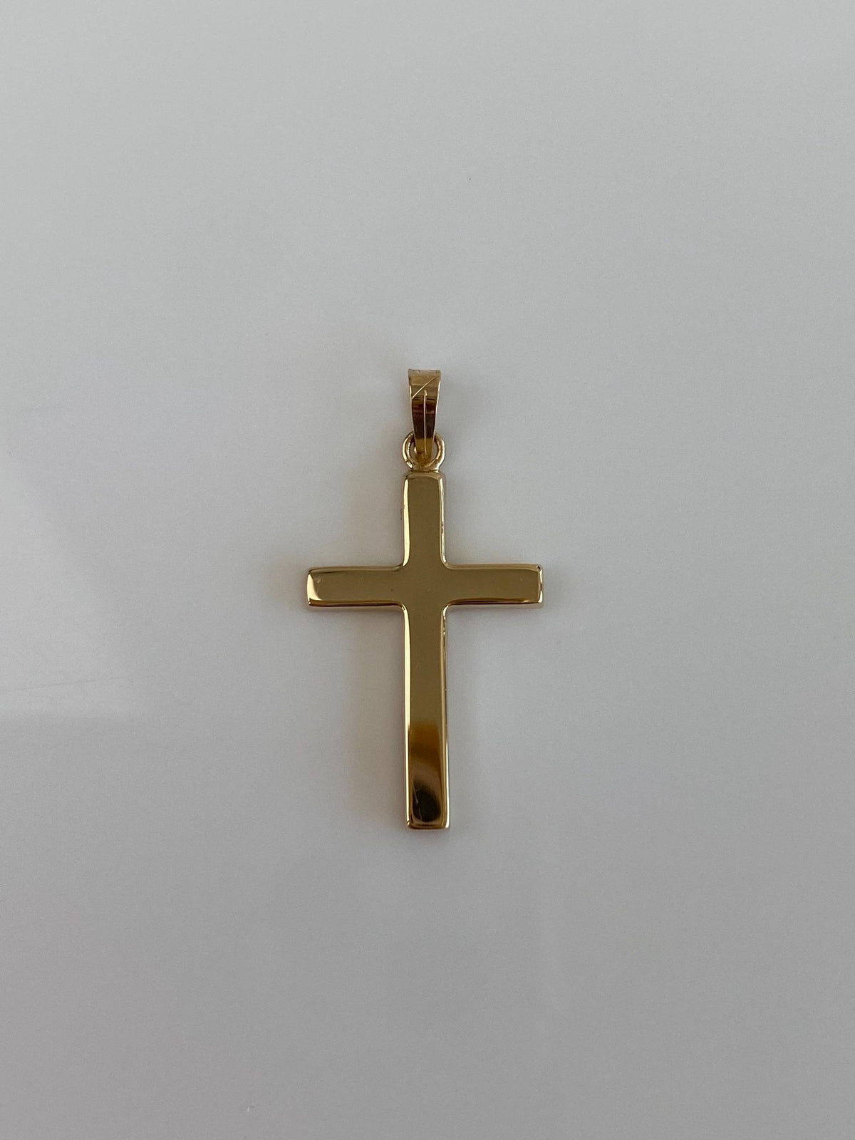 Vintage 14k Yellow Gold Cross Charm