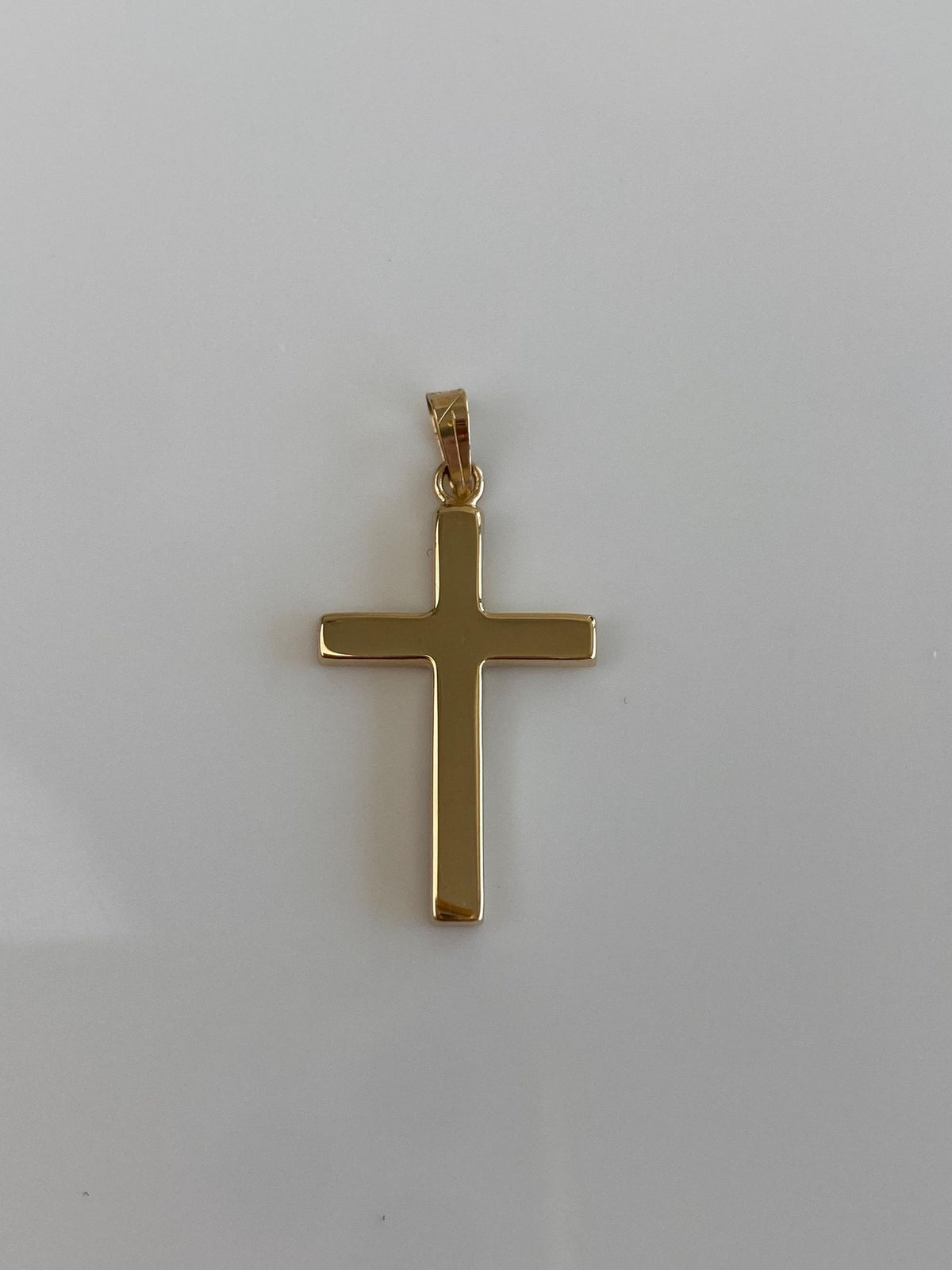 Vintage 14k Yellow Gold Cross Charm