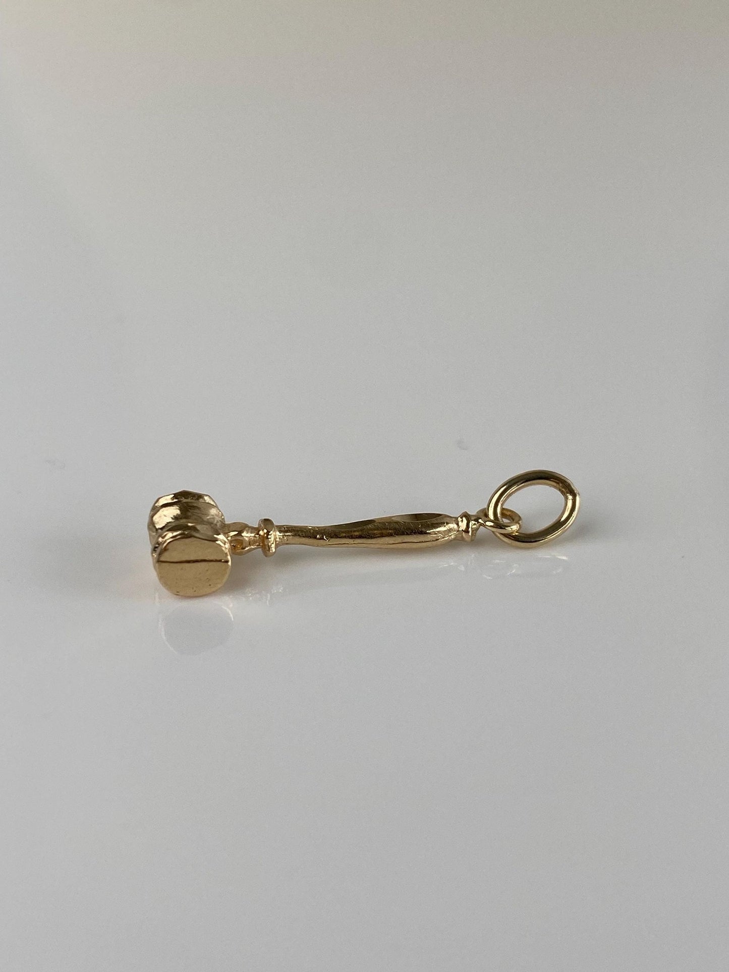 Vintage Solid 14k Yellow Gold Gavel Charm