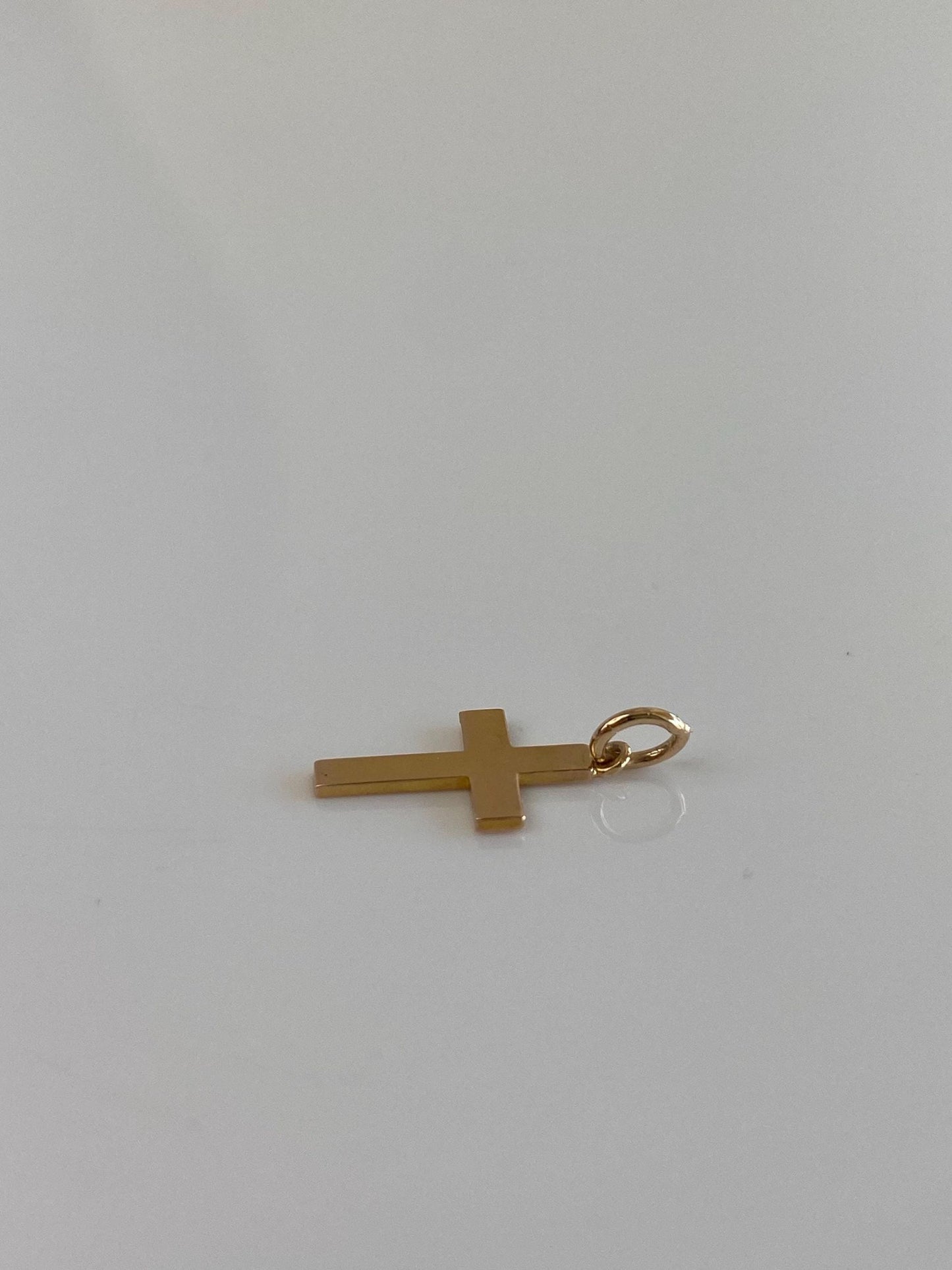 Vintage Solid 14k Yellow Gold Cross Charm