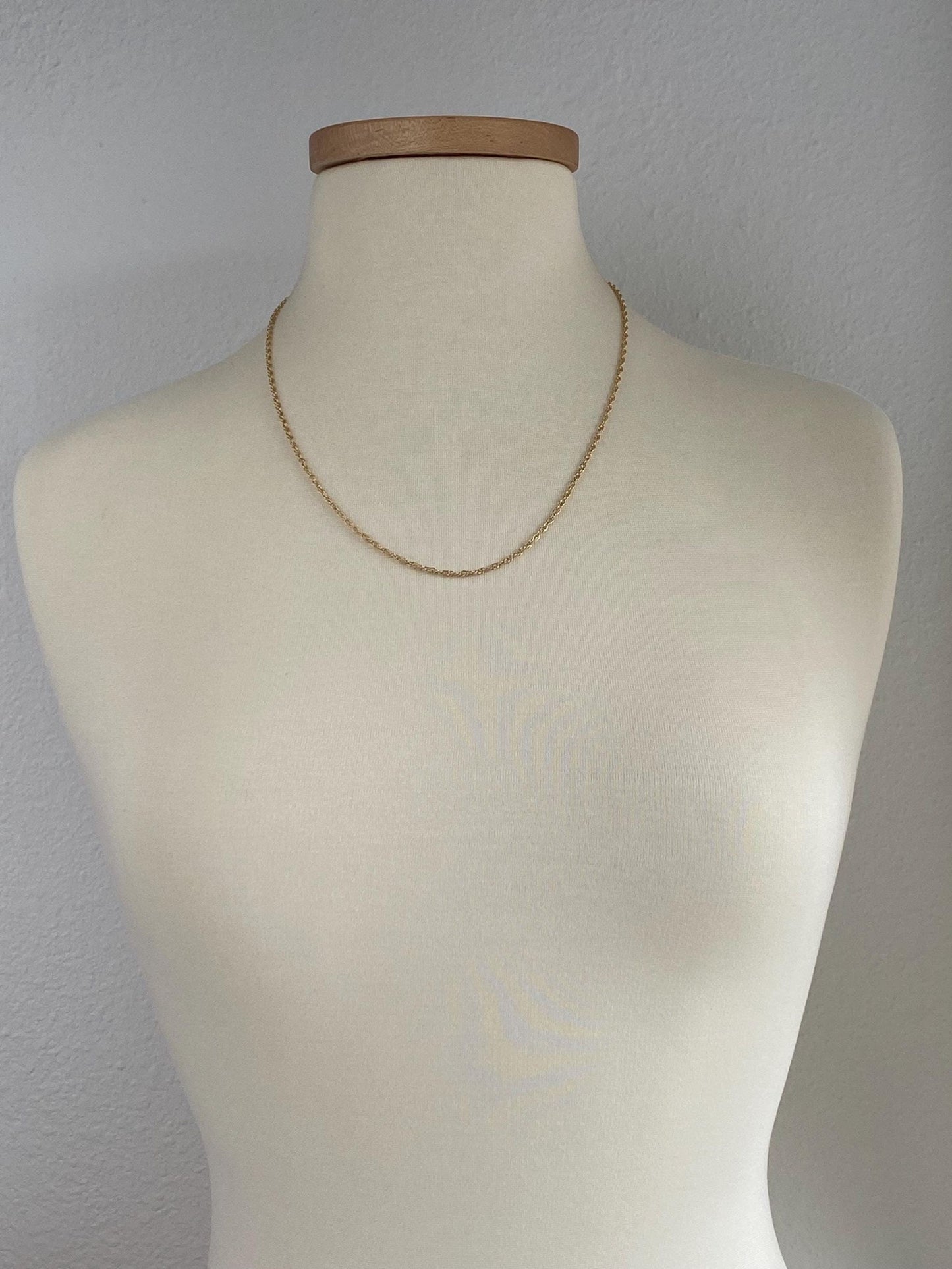 Vintage Solid 14k Yellow Gold Chain Necklace - 22.25 inches