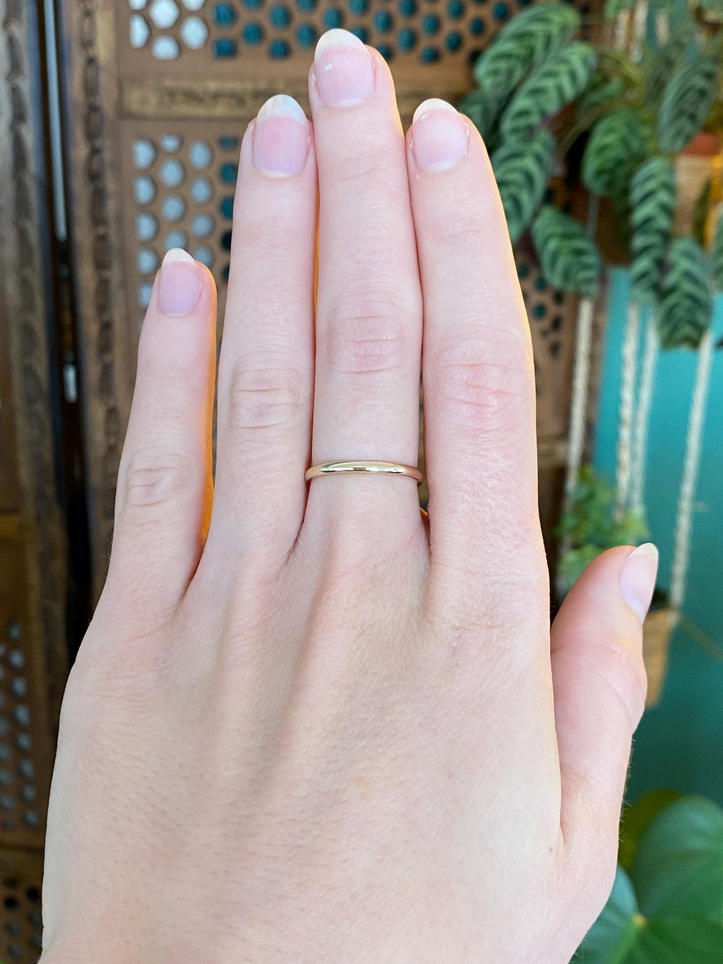 Vintage Solid 14k Yellow Gold Ring Band - Size 6.25
