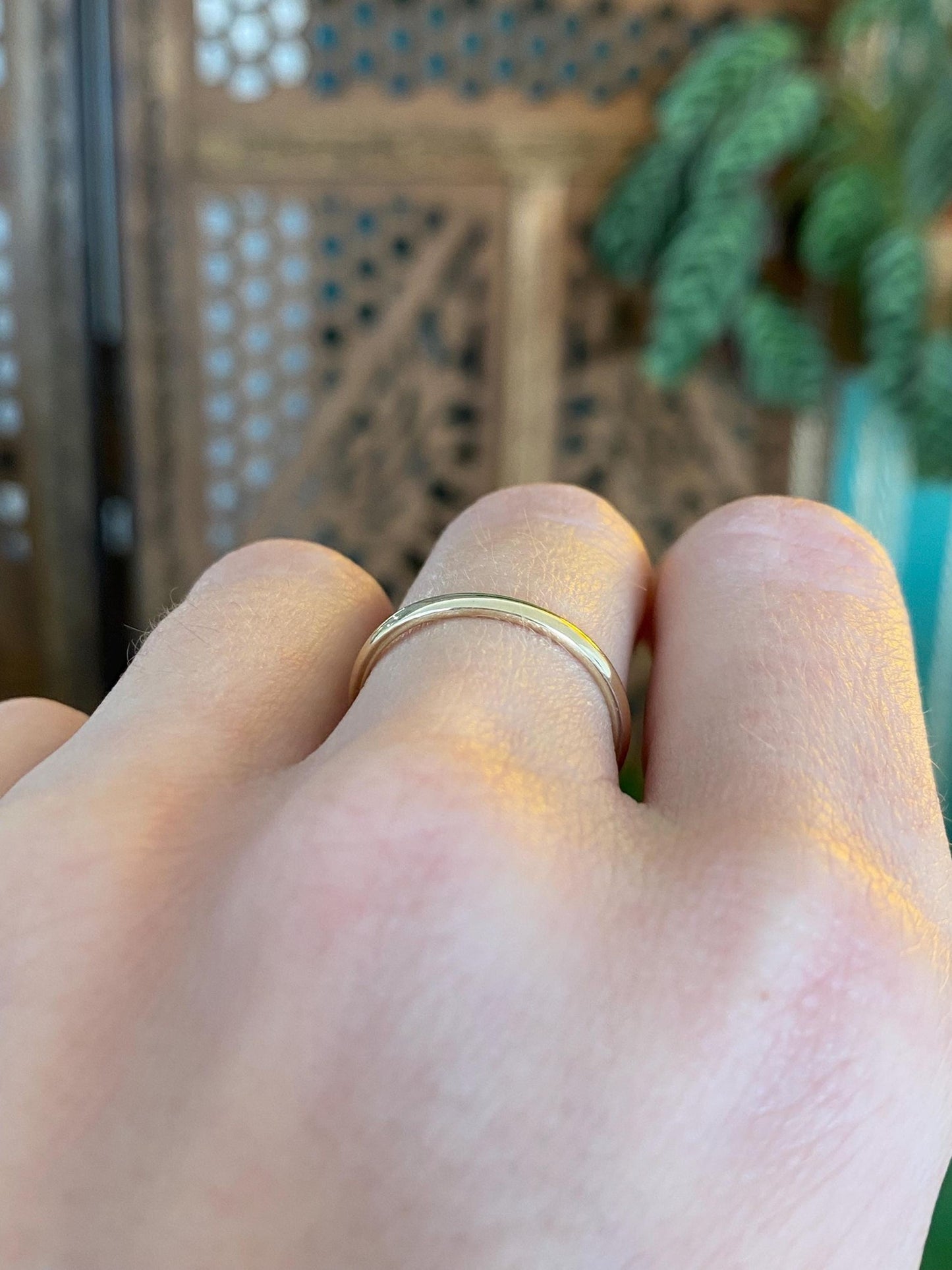 Vintage Solid 14k Yellow Gold Ring Band - Size 6.25