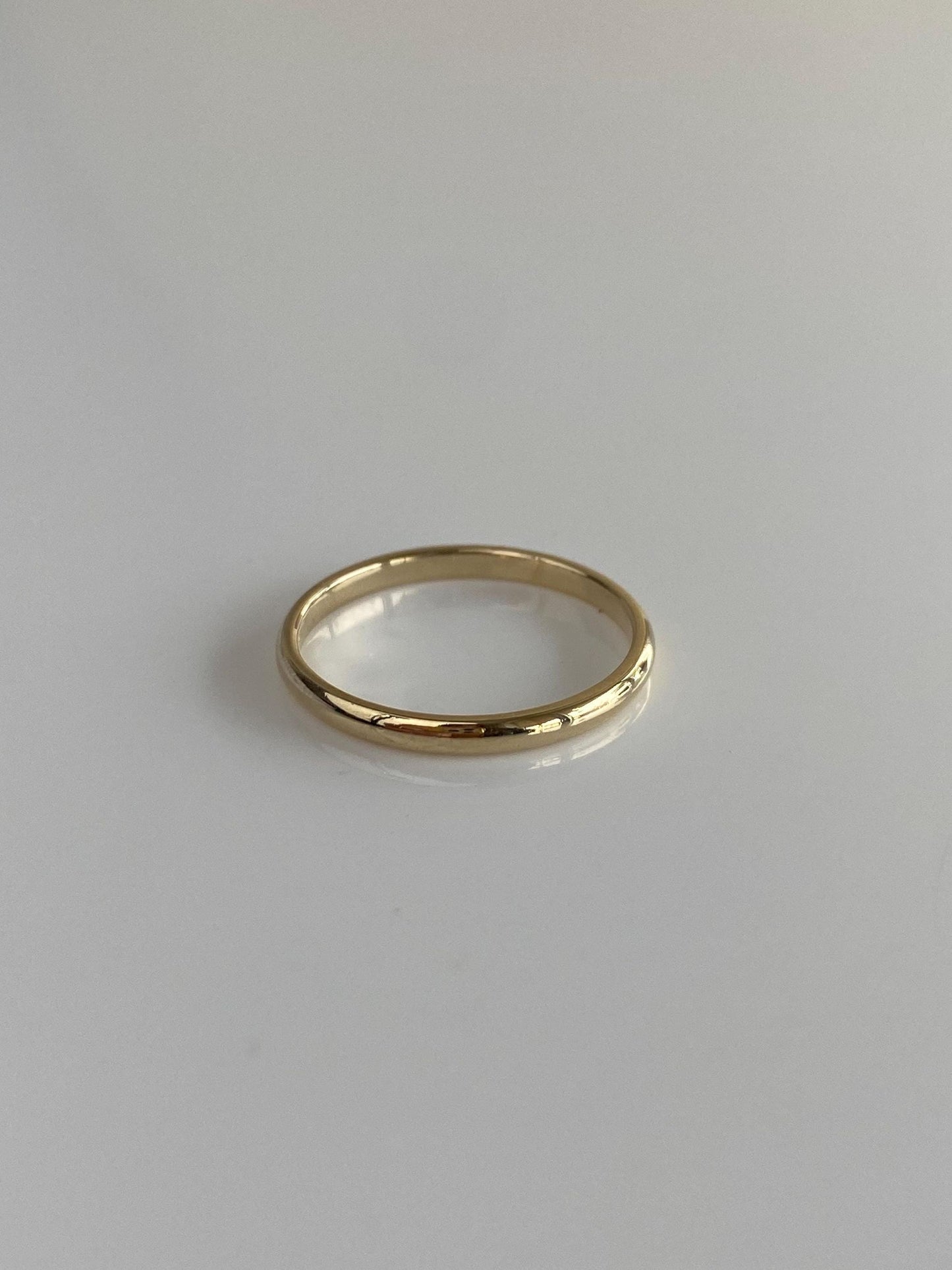 Vintage Solid 14k Yellow Gold Ring Band - Size 6.25