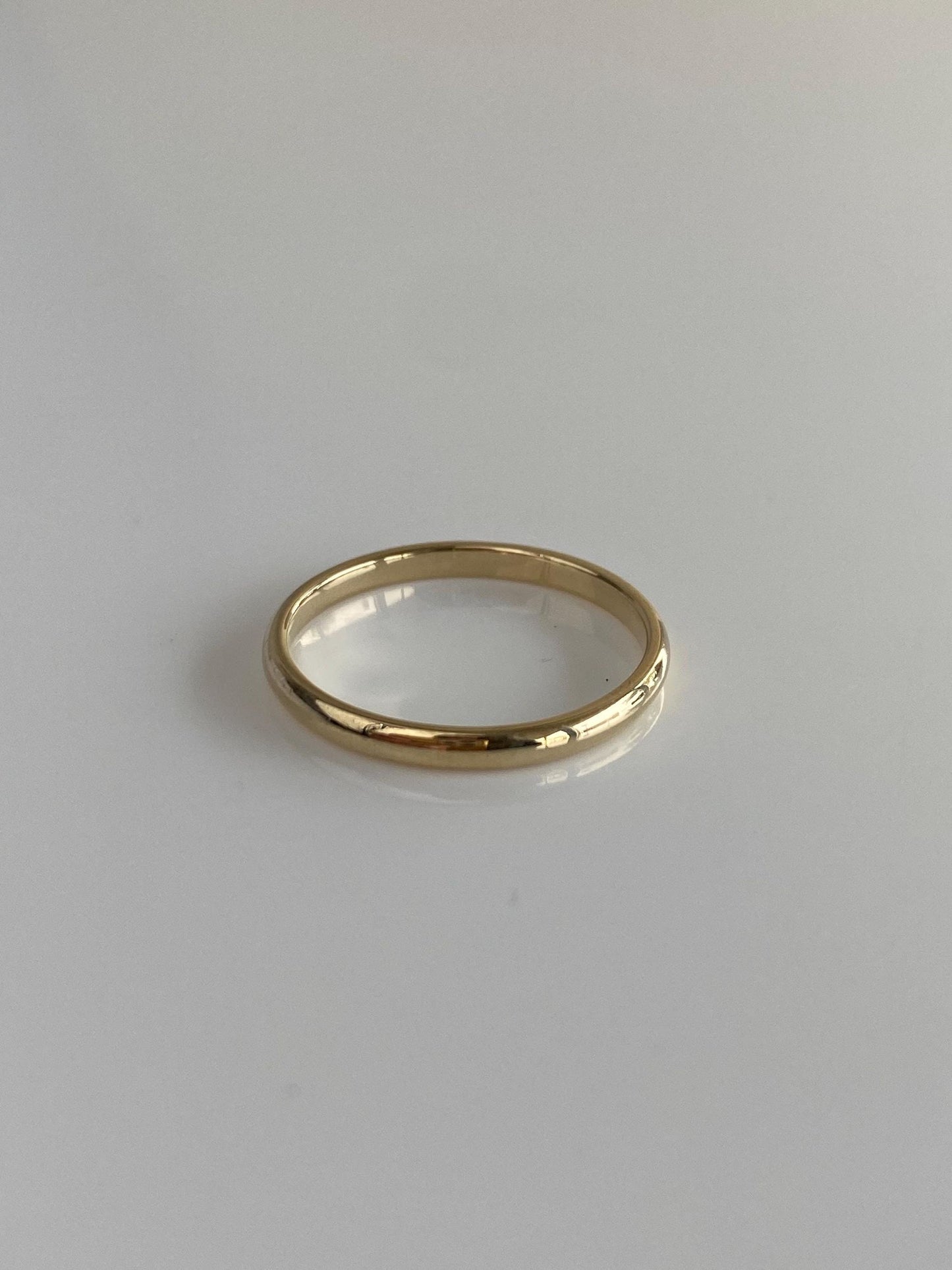 Vintage Solid 14k Yellow Gold Ring Band - Size 6.25