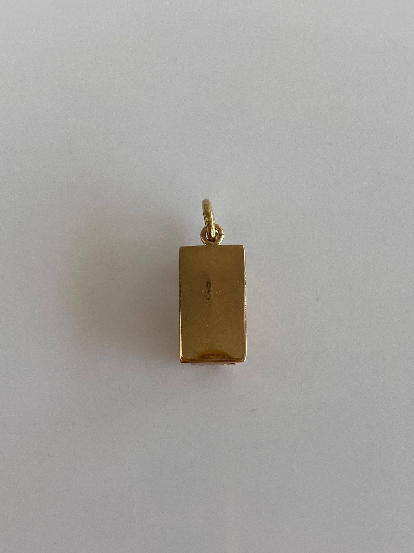 Vintage Solid 18k Yellow Gold Building Charm