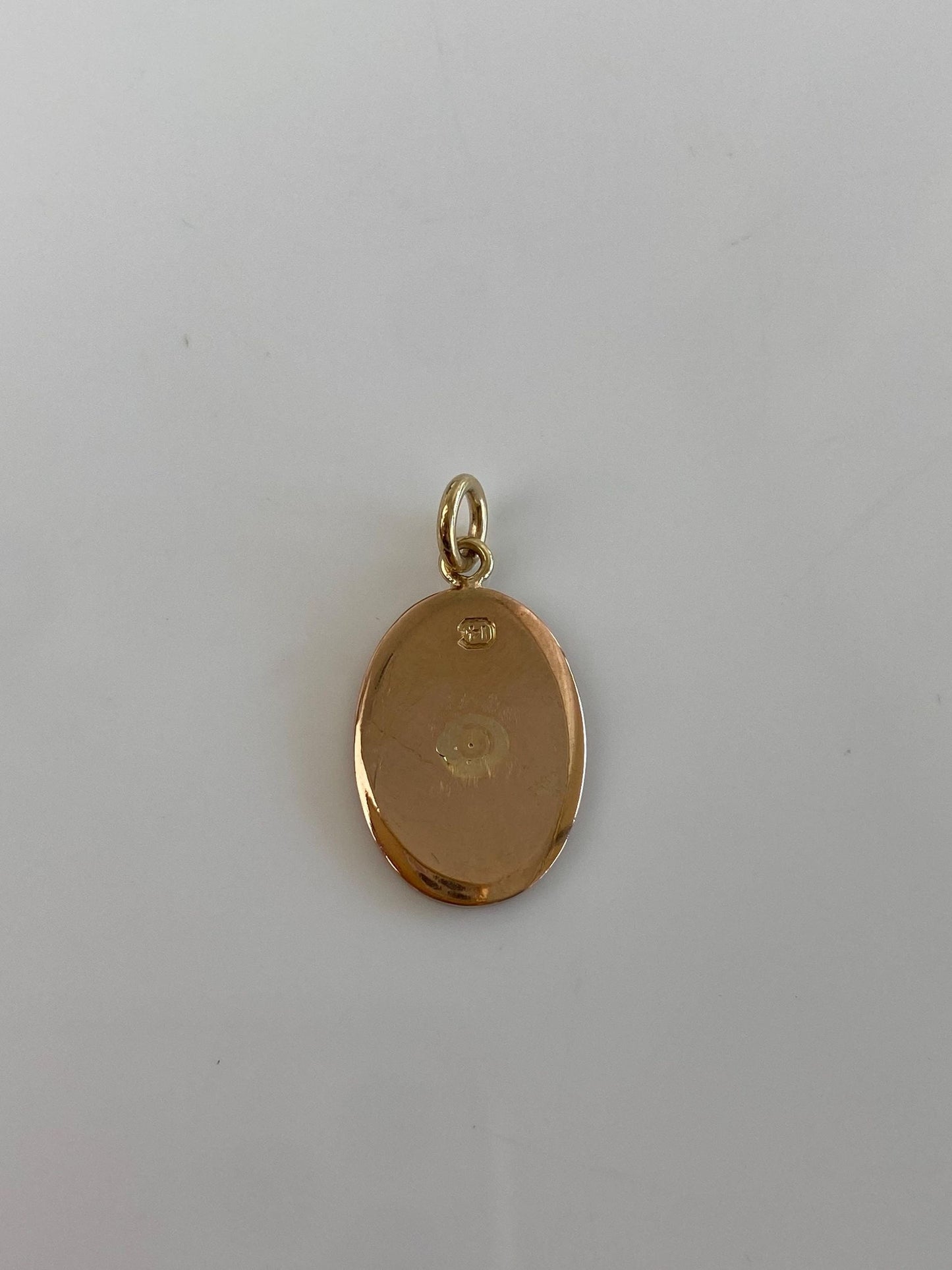 Vintage Solid 14k Yellow Gold Initial Cufflink Conversion Charm
