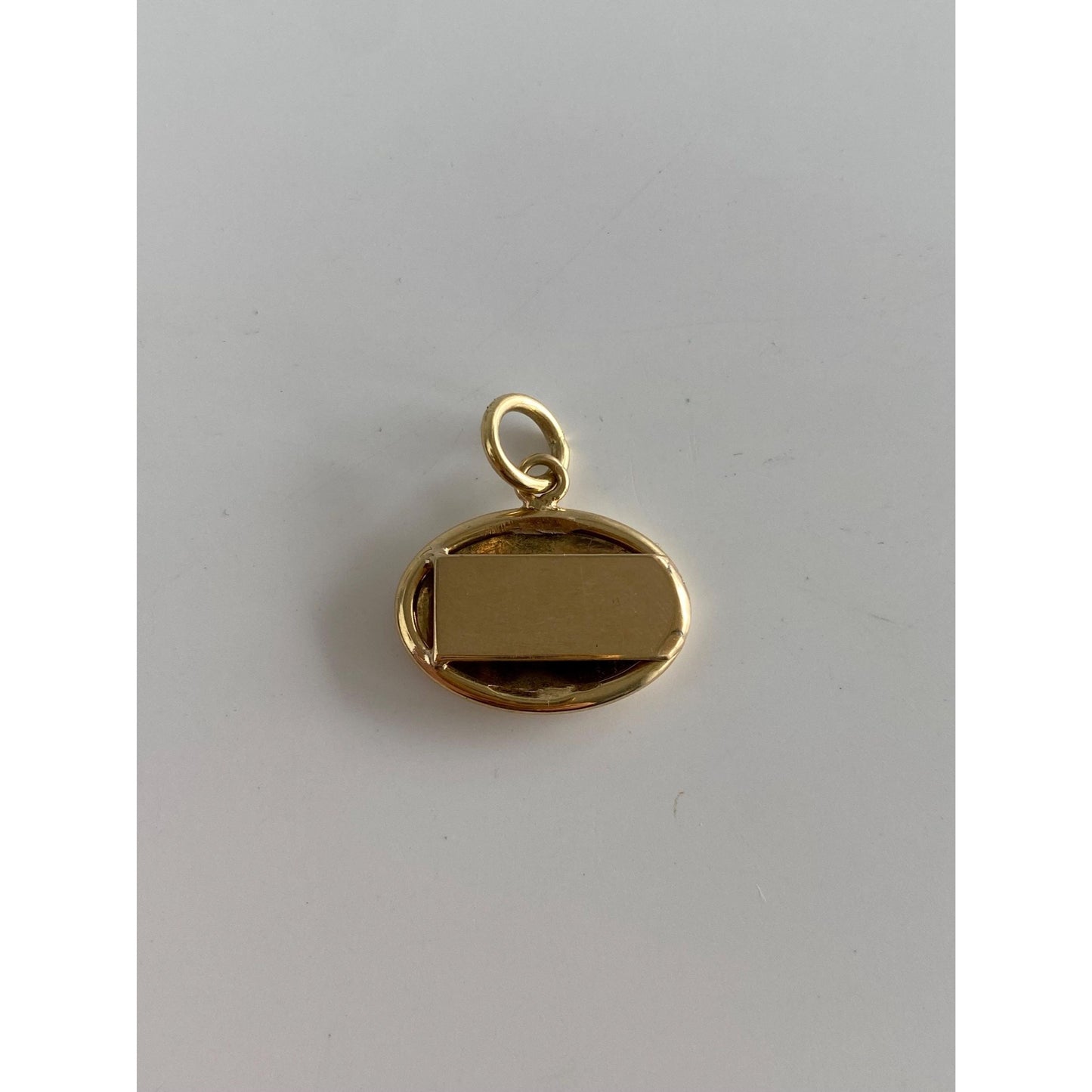 Vintage Solid 14k Yellow Gold Initial 'G' Cufflink Conversion Charm